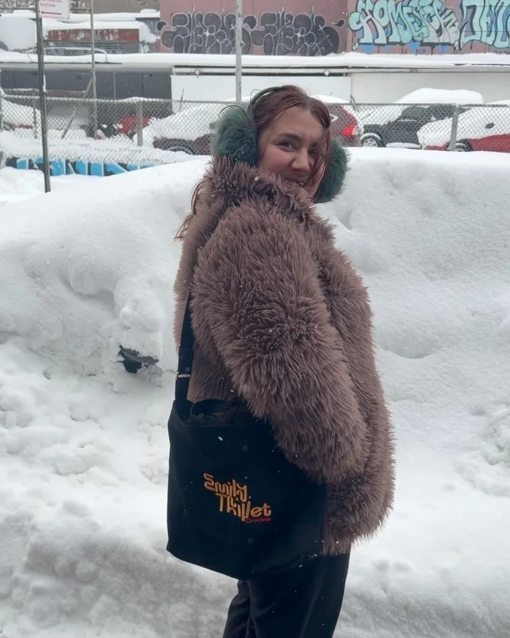 it would be a shame to take out my new @baggu tote in this NYC blizzard&hellip;

the sweetest birthday gift from my girls &hearts;️