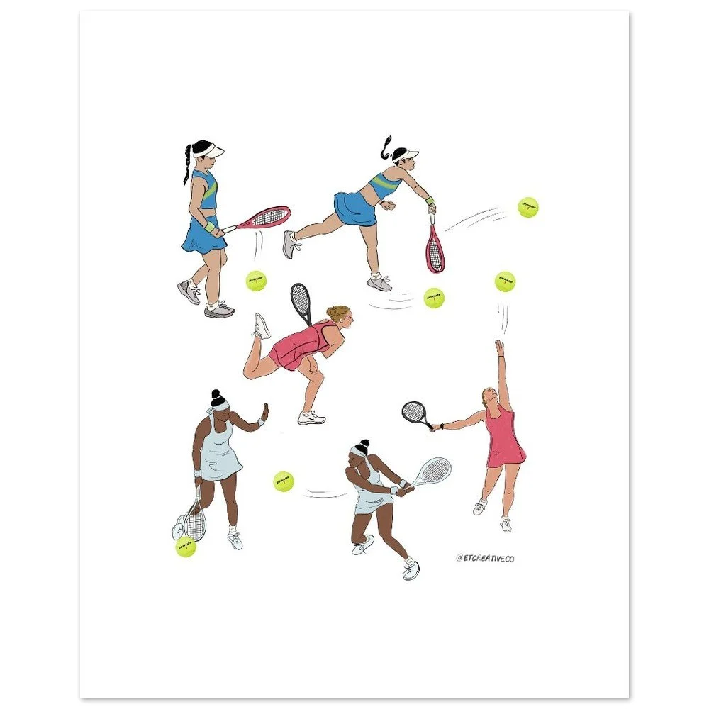 "Serve It Up" (Indian Wells BNP Paribas Open) Fine Art Print 8x10