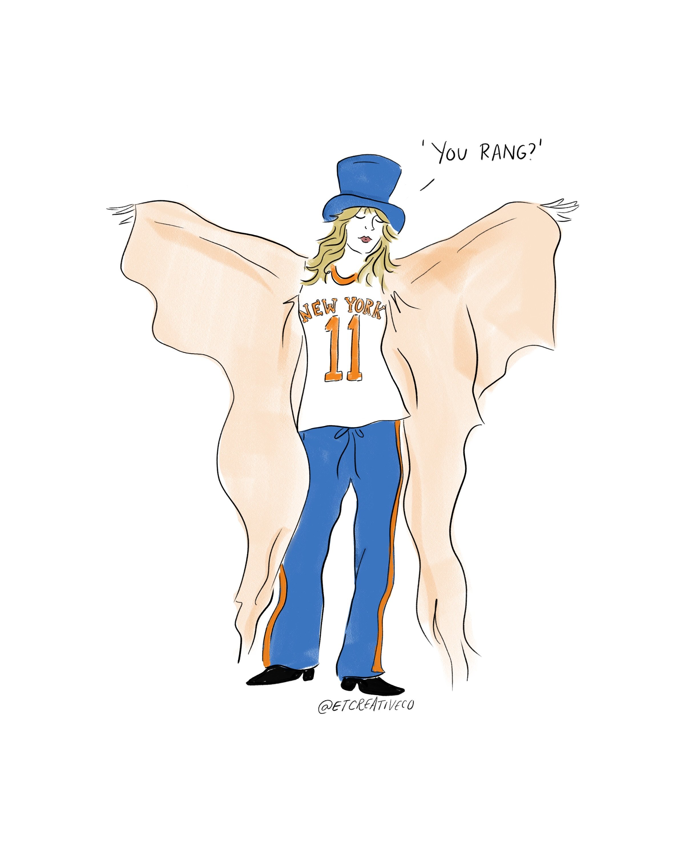 wasn&rsquo;t planning on making any Knicks art but then&hellip; Stevie &lsquo;Knicks&rsquo; crossed my desk #gonewyork #newyorkknicks