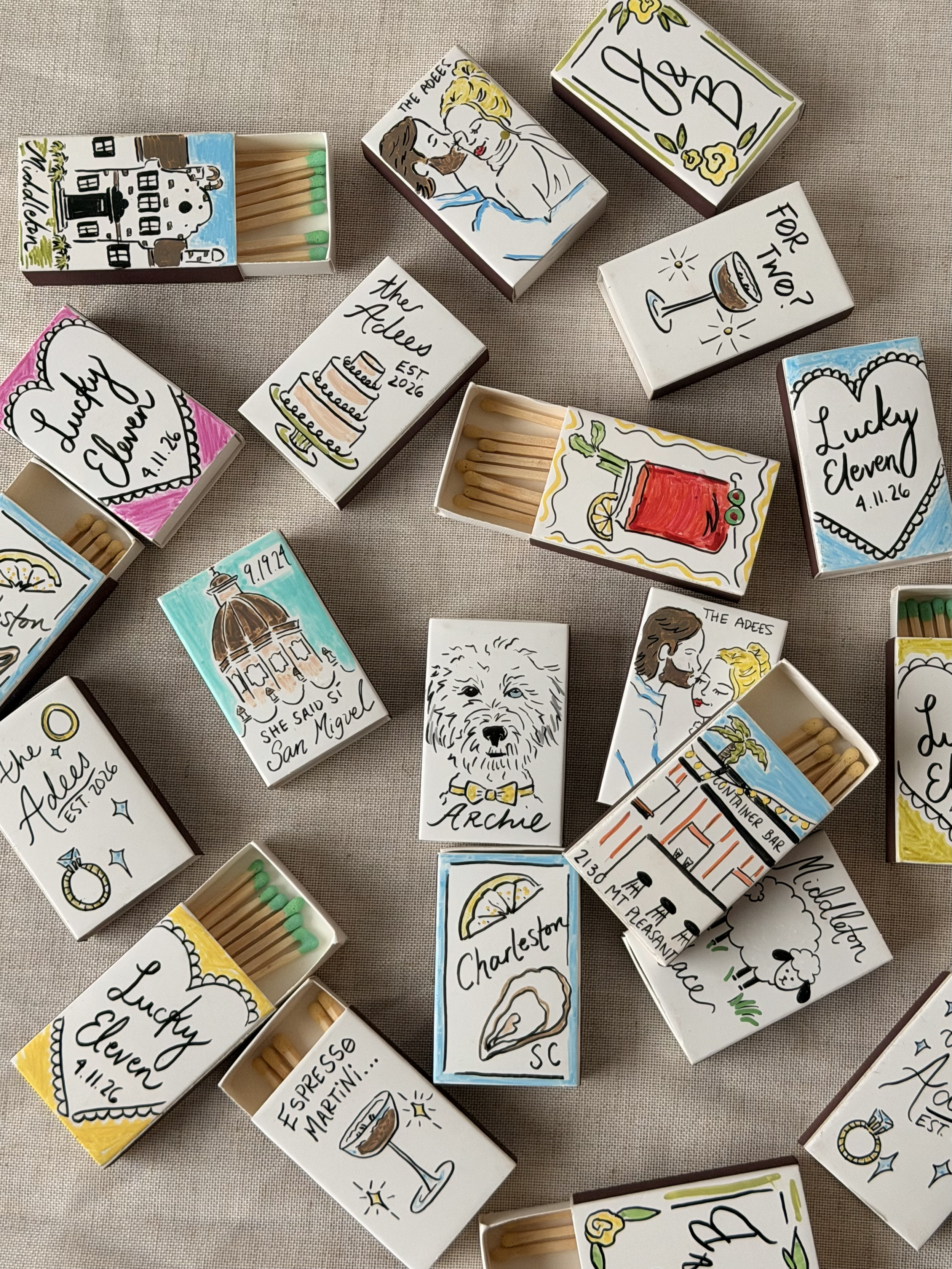 illustrated matchbooks for wedding.png