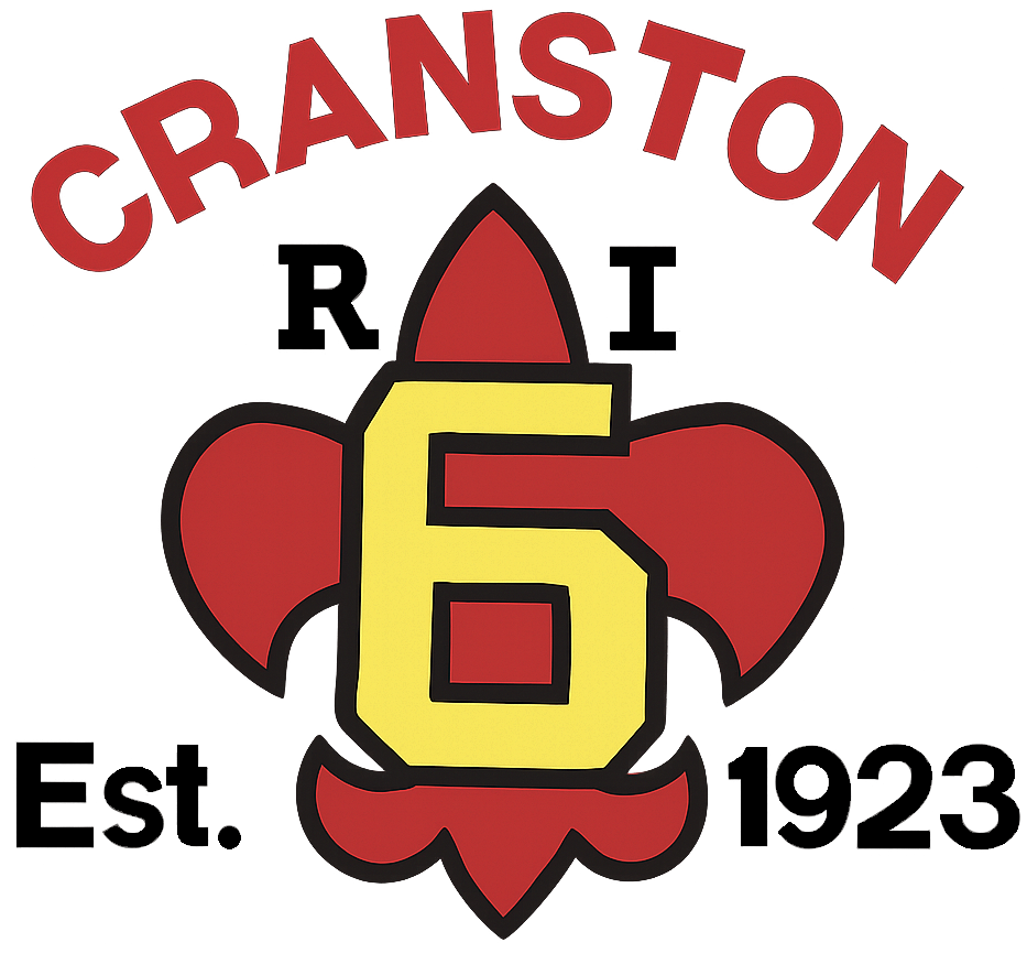 A logo for Troop 6 Cranston.