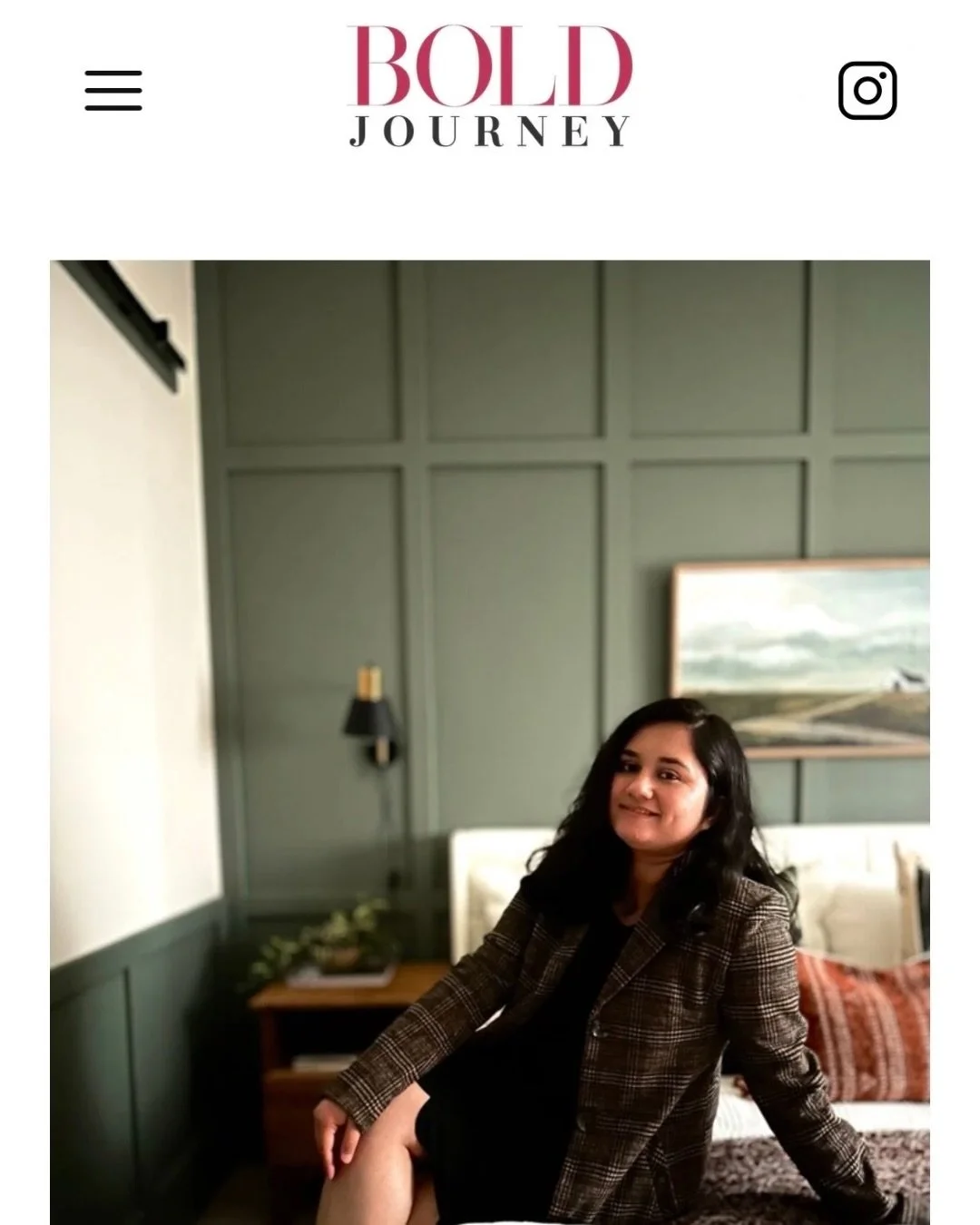 I&rsquo;m honored to have been invited by @boldjourneymag to share a little more about my journey &mdash; not just as an interior designer, but about the life experiences that shaped the person behind the work.

In this interview, I talk about resili