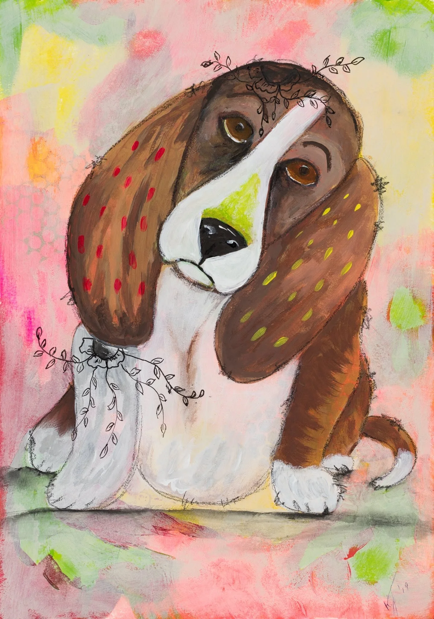 Not so sad - mixed media