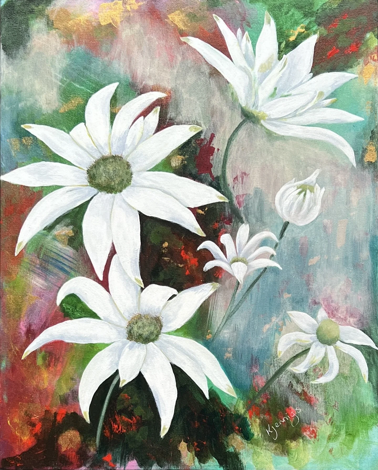 Flannels in abstract - acrylic on canvas