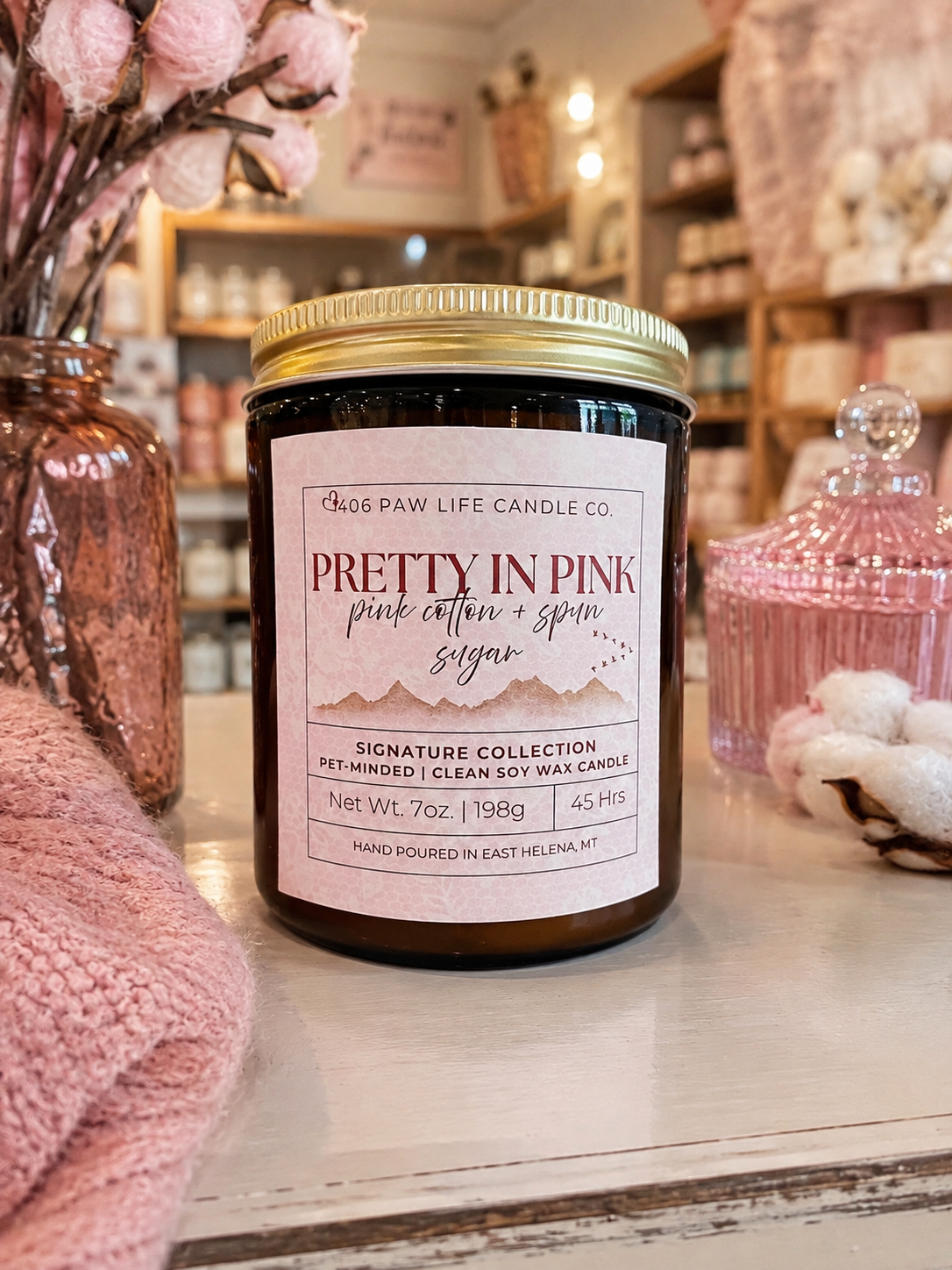 Pretty in Pink (pink cotton + spun sugar)