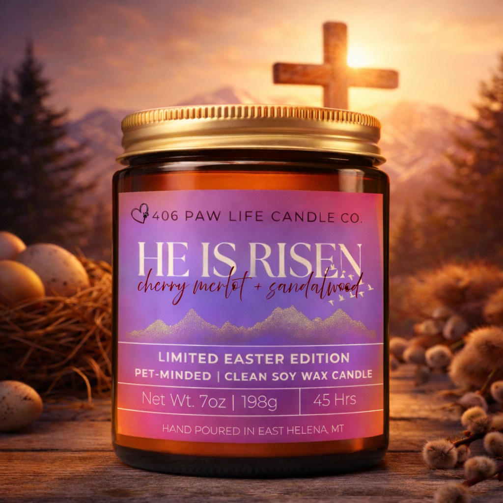 He is Risen (cherry merlot + sandalwood) SEASONAL