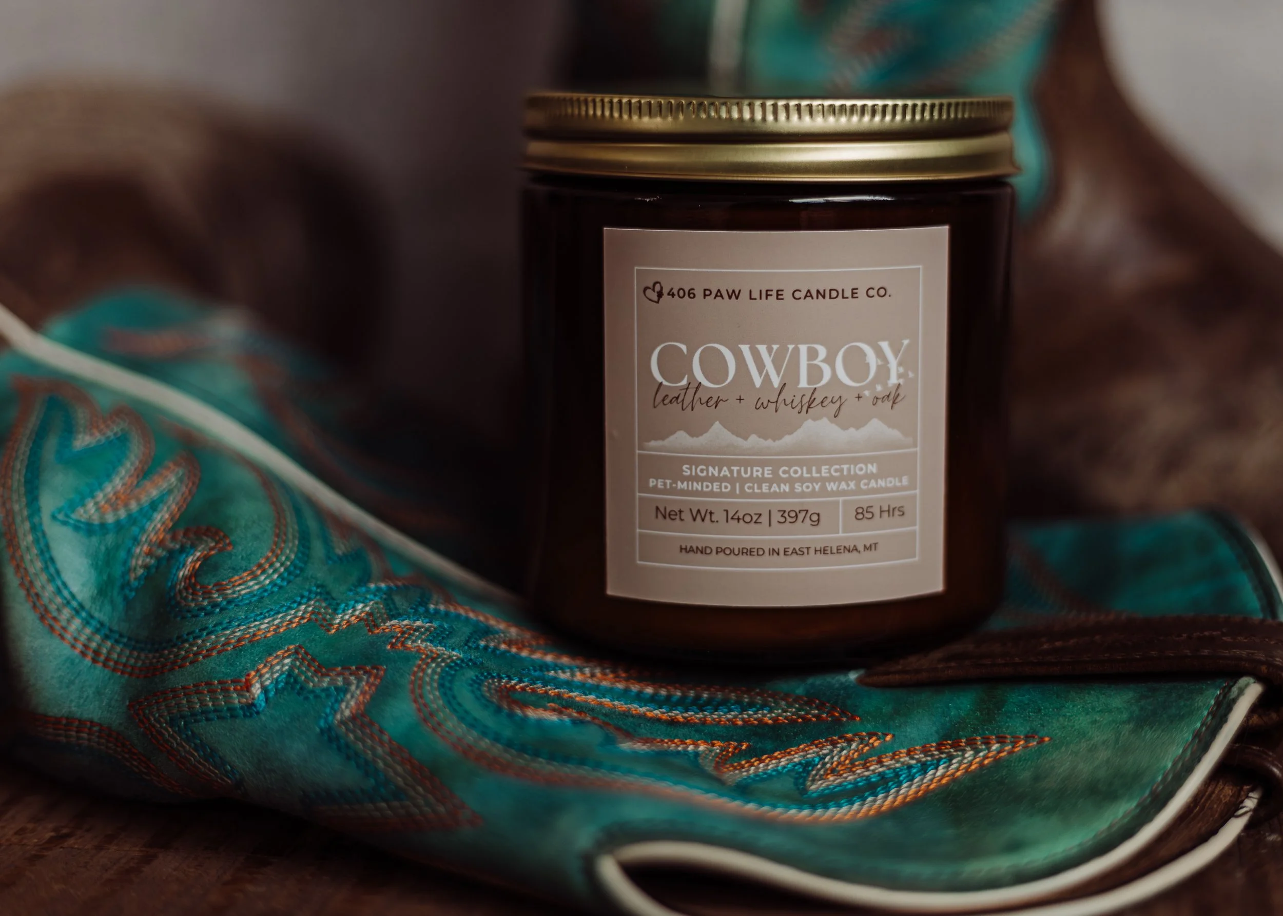Cowboy (leather + whiskey + oak) Signature