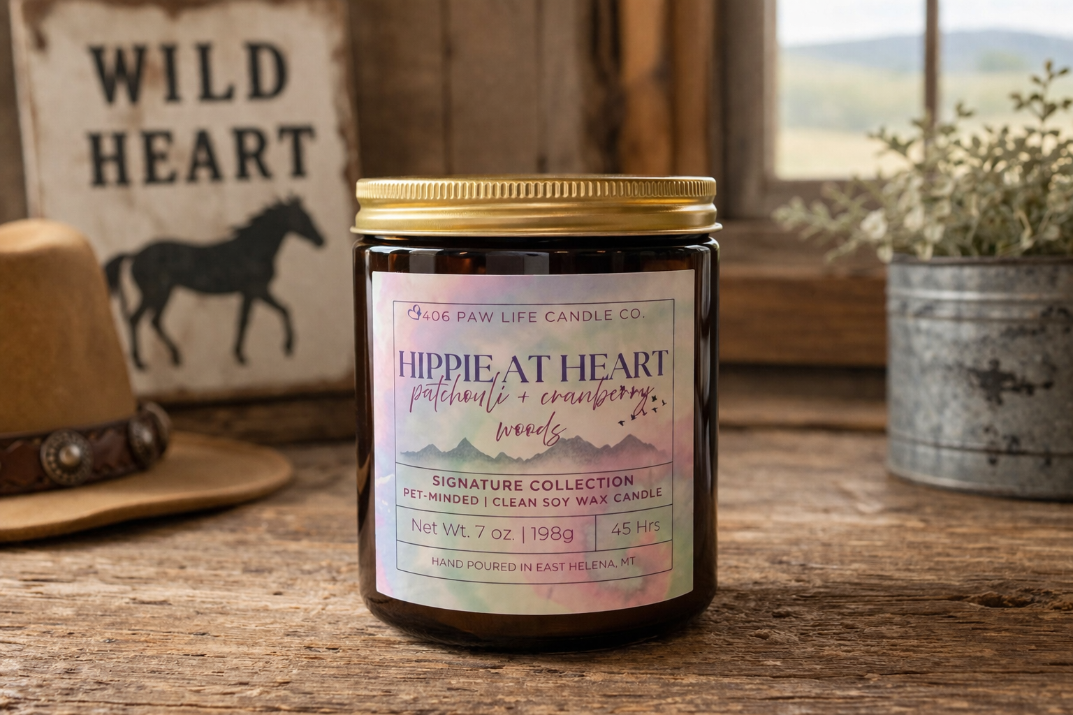 Hippie at Heart (patchouli + cranberry woods) Signature