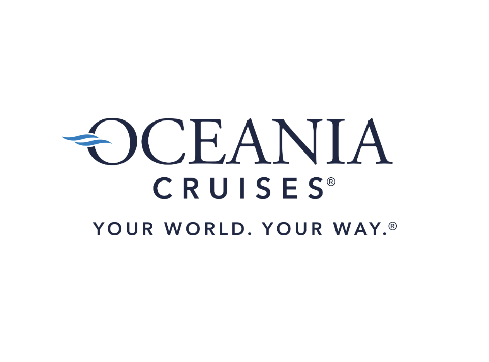 Oceania Cruises logo with the tagline "Your world. Your way."