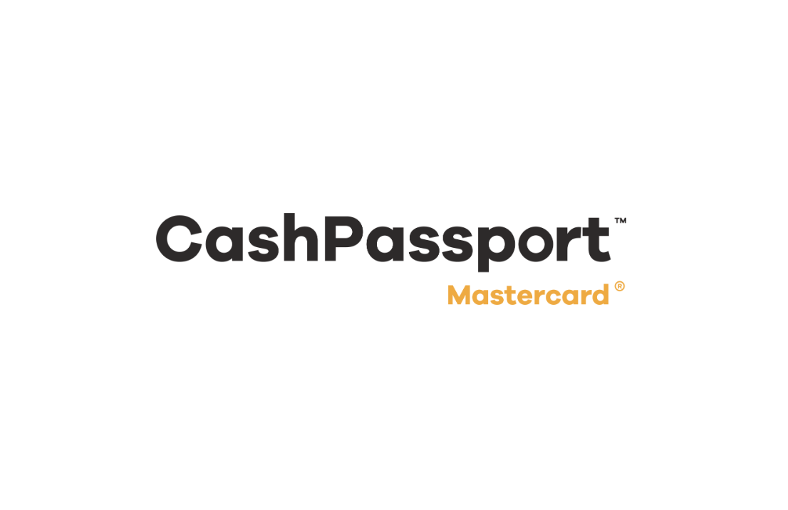 Cash Passport Mastercard logo on a white background