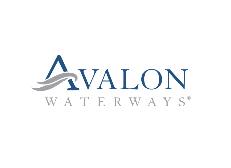 Logo of Avalon Waterways featuring a stylized sailboat with a wave and the words 'Avalon Waterways'.