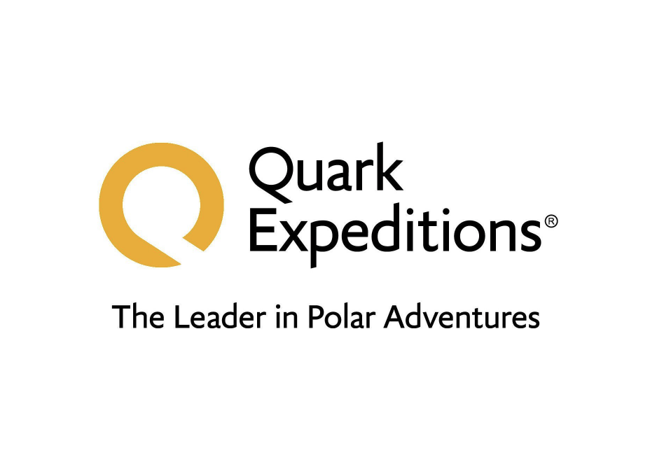 Logo of Quark Expeditions with the text 'The Leader in Polar Adventures'.