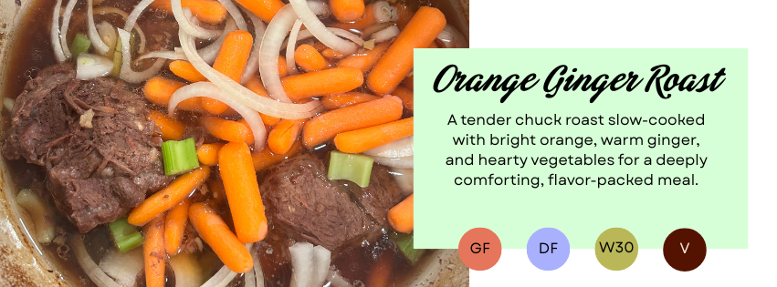 Orange Ginger Chuck roast