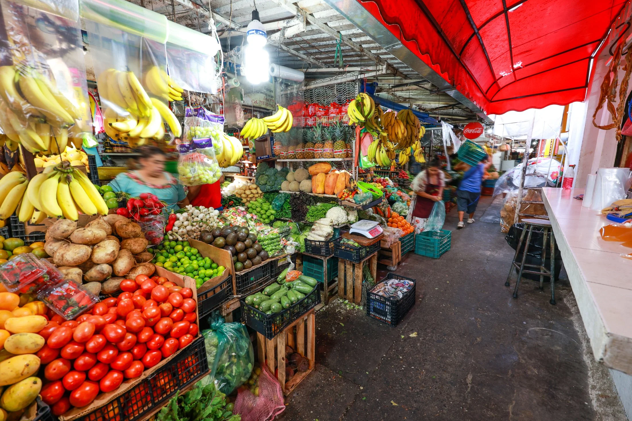Local market reflecting everyday life and community in Zihuatanejo.