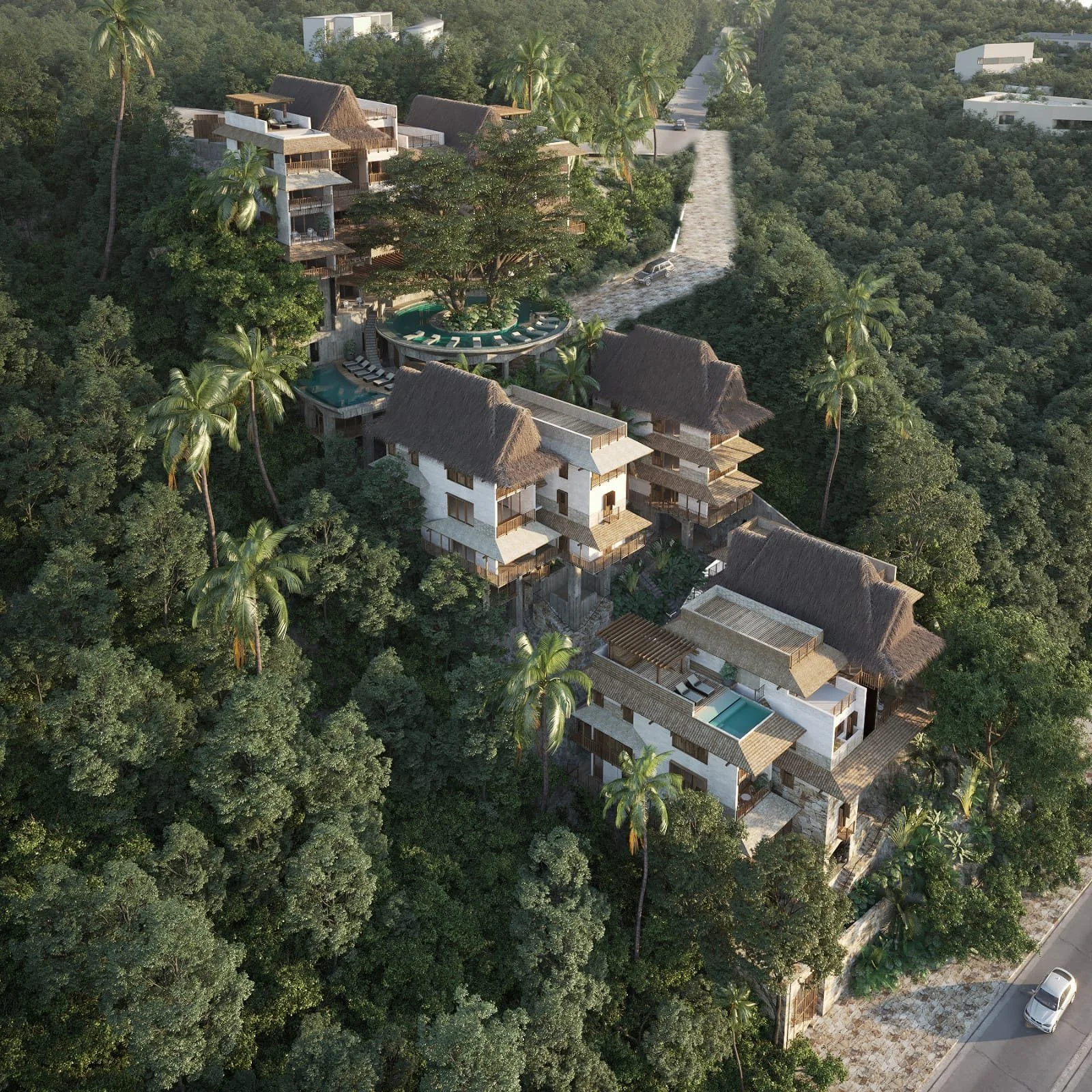 Render of Tuyuakua Residential Master Plan in Playa La Ropa