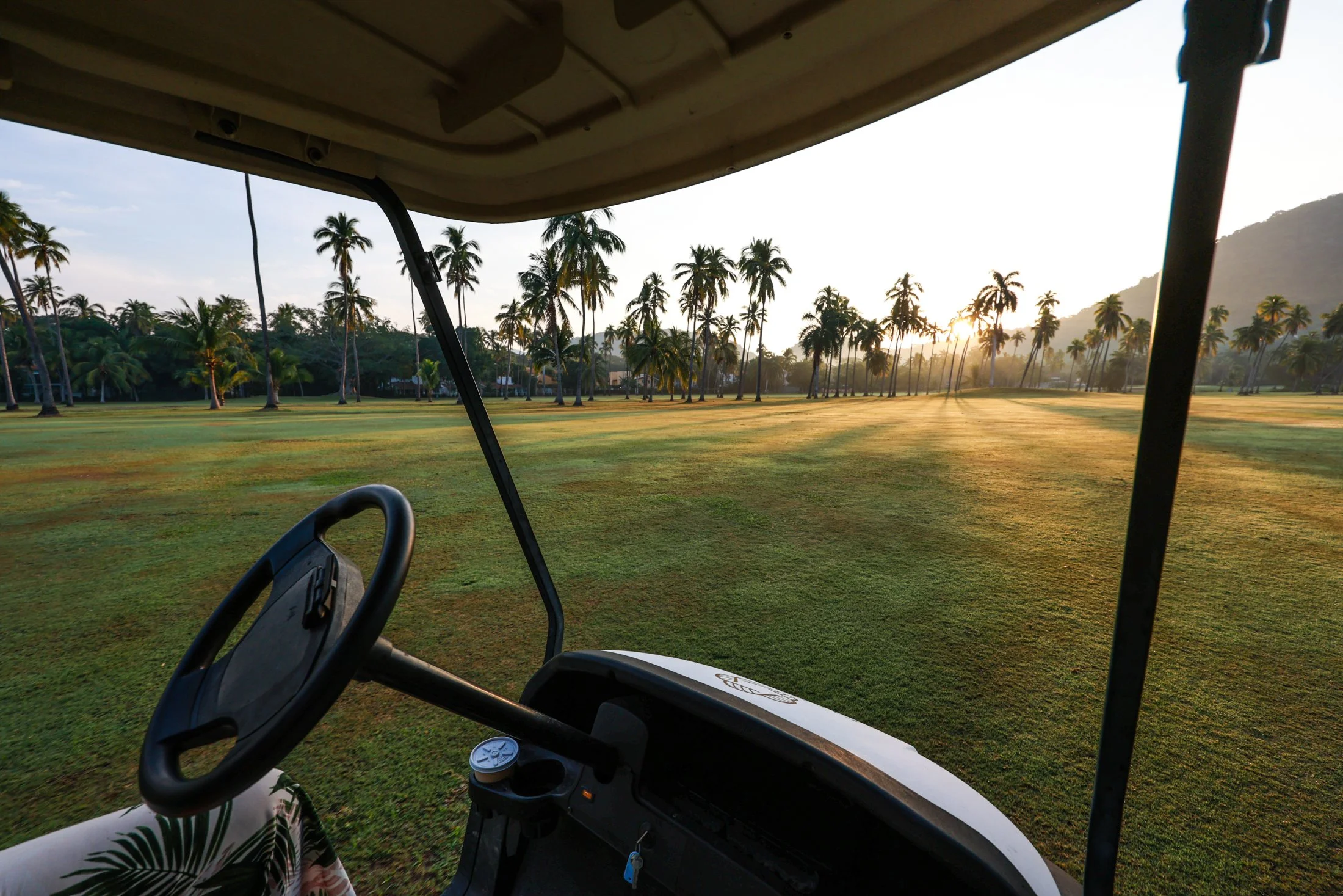 Palma Real Golf Course surrounded by tropical landscape in Ixtapa.