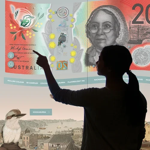 Banknotes Touchwall