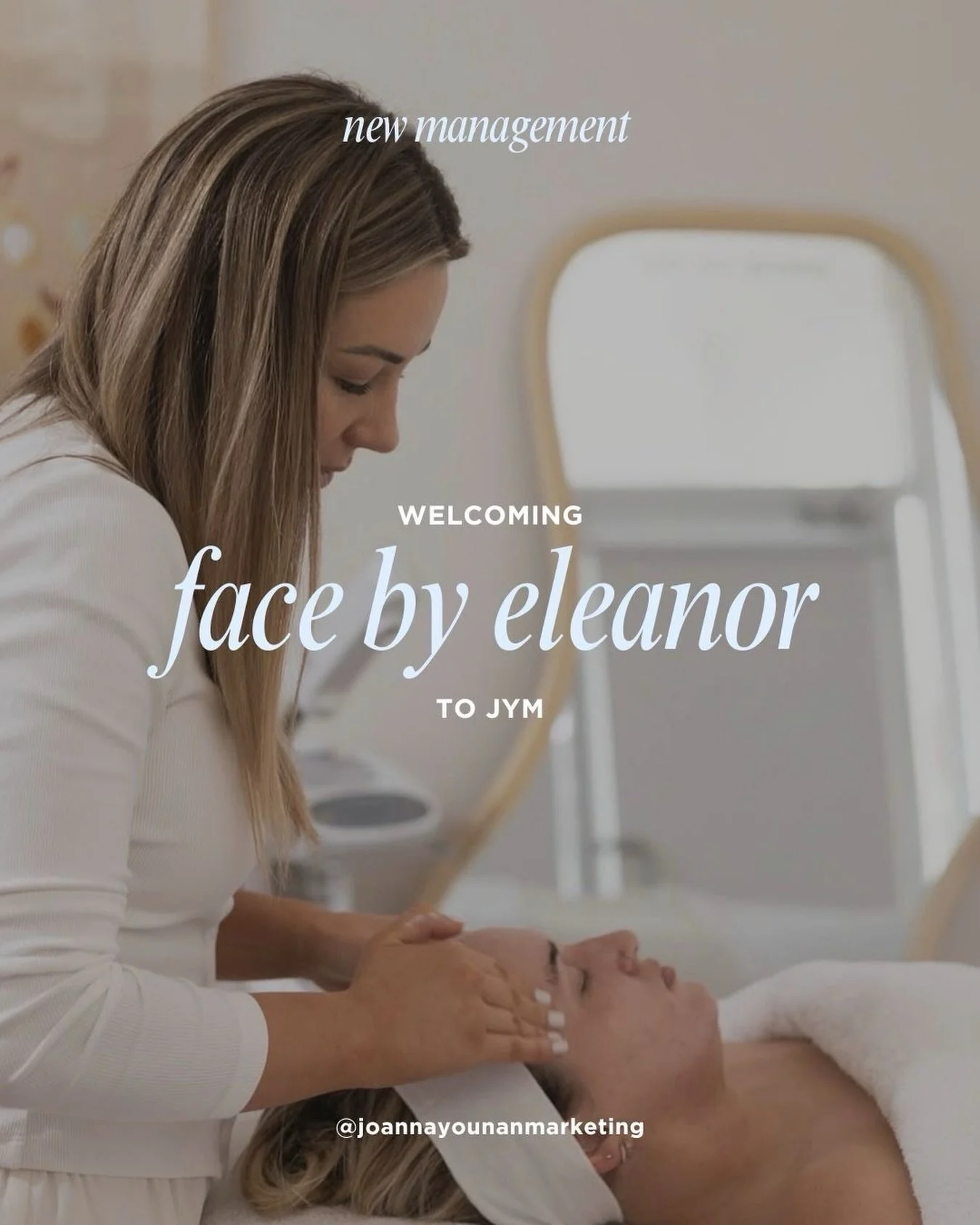 @facebyeleanor said&hellip; it&rsquo;s time! Welcoming the skin queen to the JYM management family. Cannot waitttt for this journey &amp; to help El and her team elevate their socials 🩵
