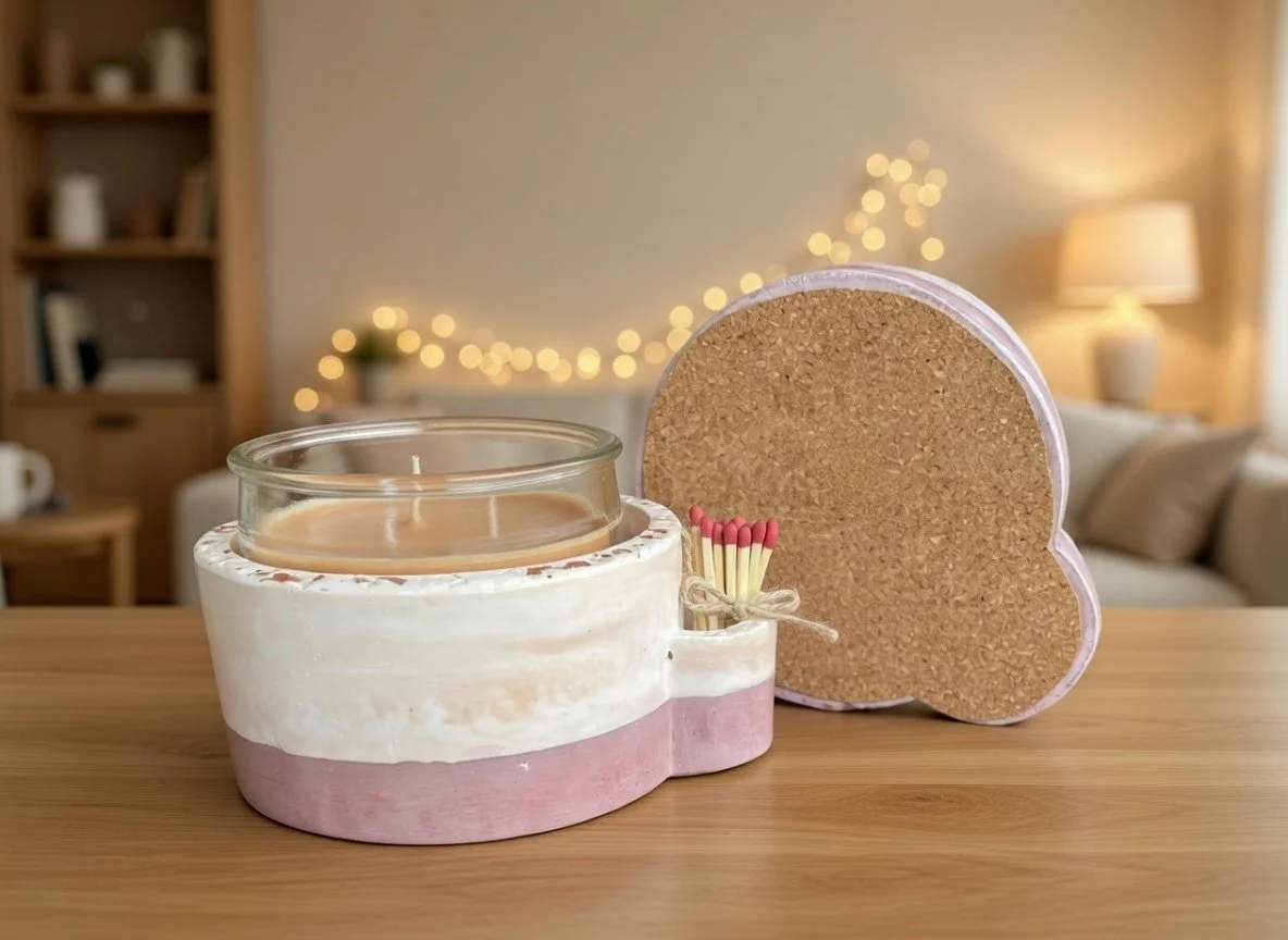 2-Tone Ceramic Candle Holder