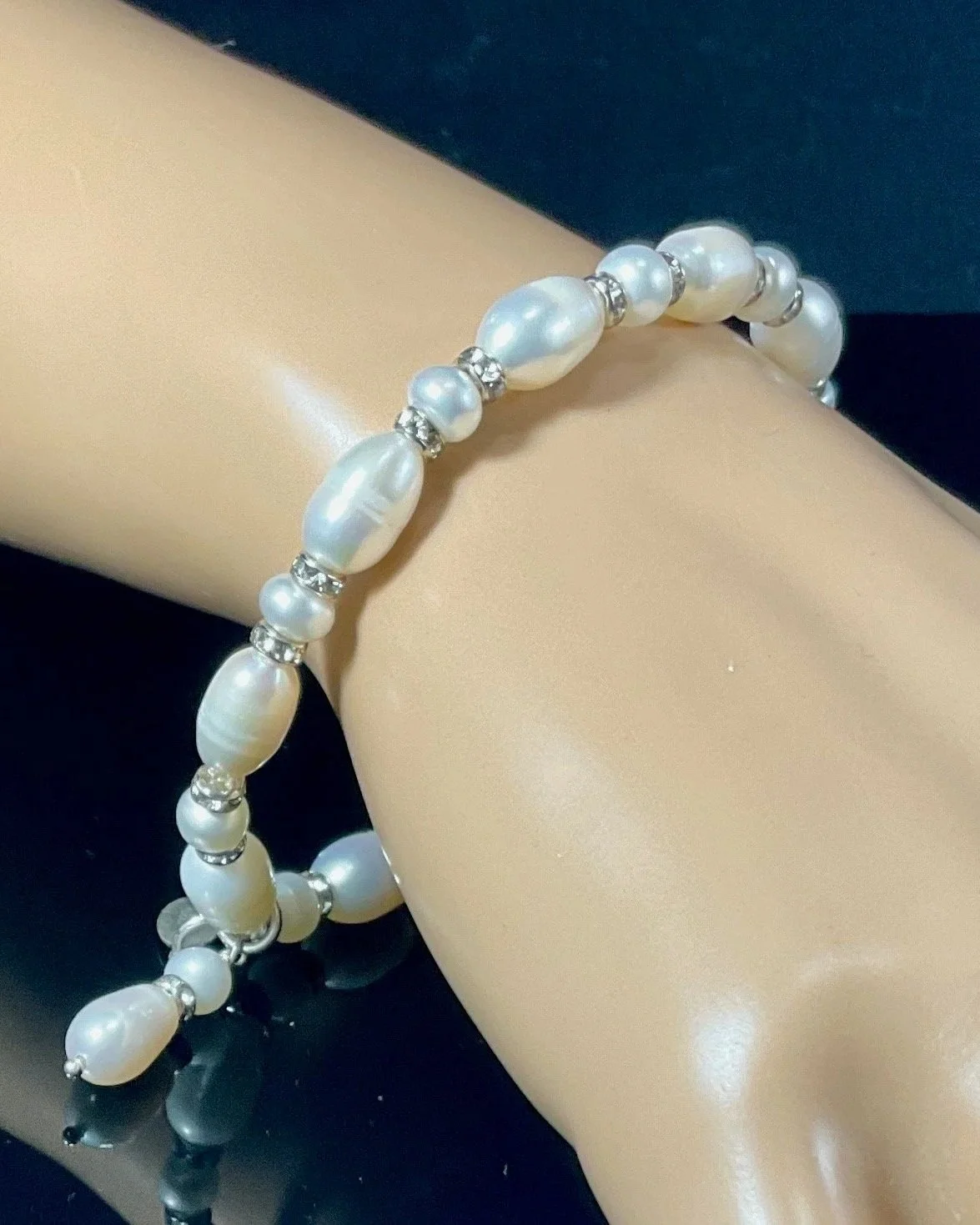 Freshwater Pearl Rondels Bracelet