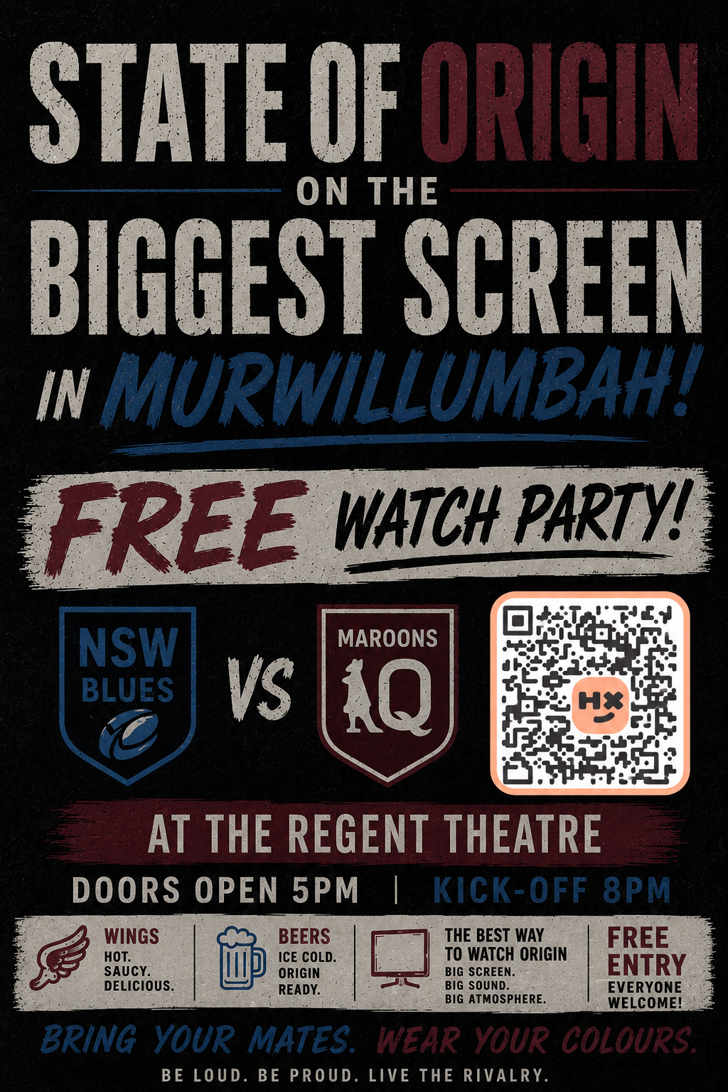 State of Origin Watch Party