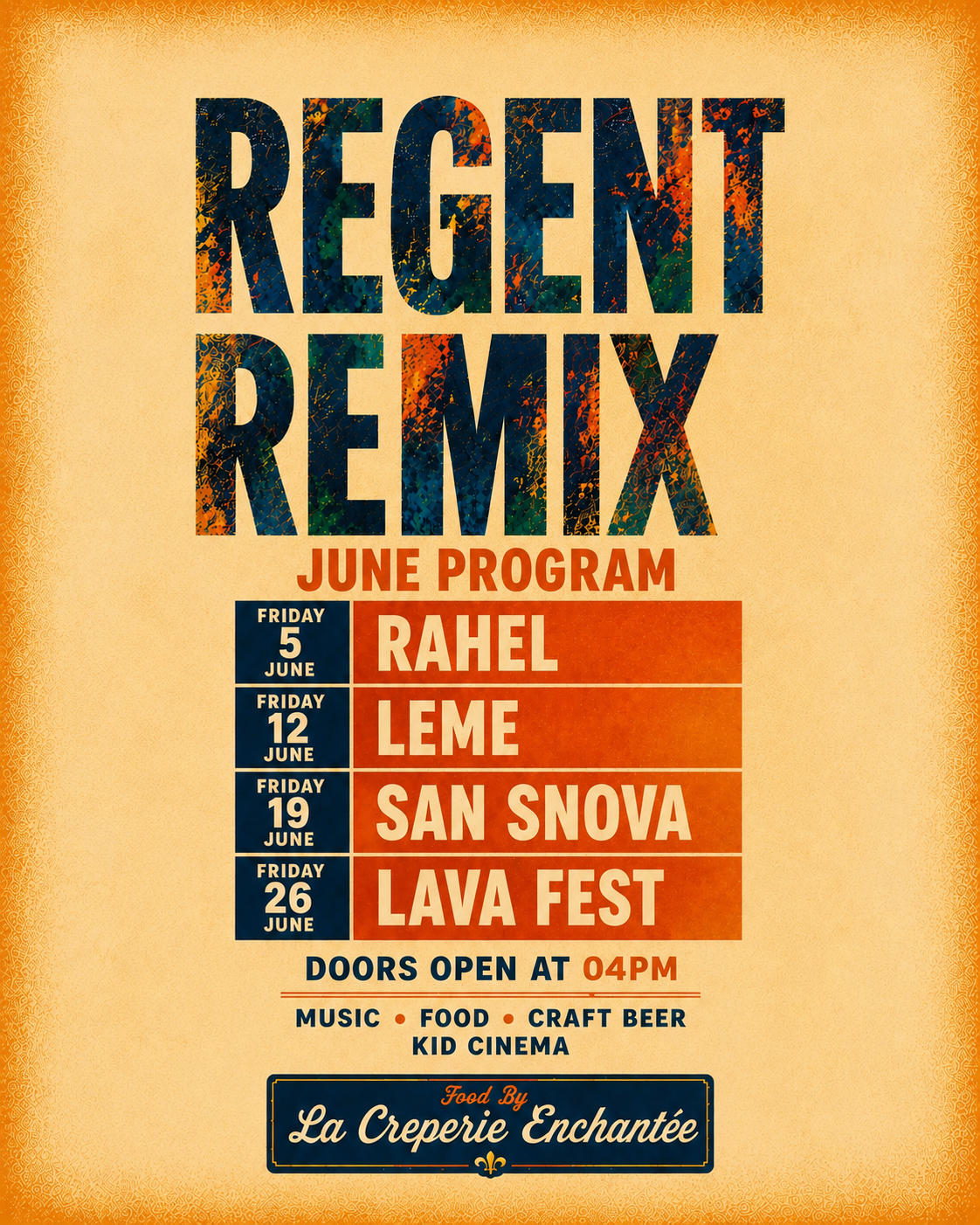 Regent Remix Every FRIDAY 