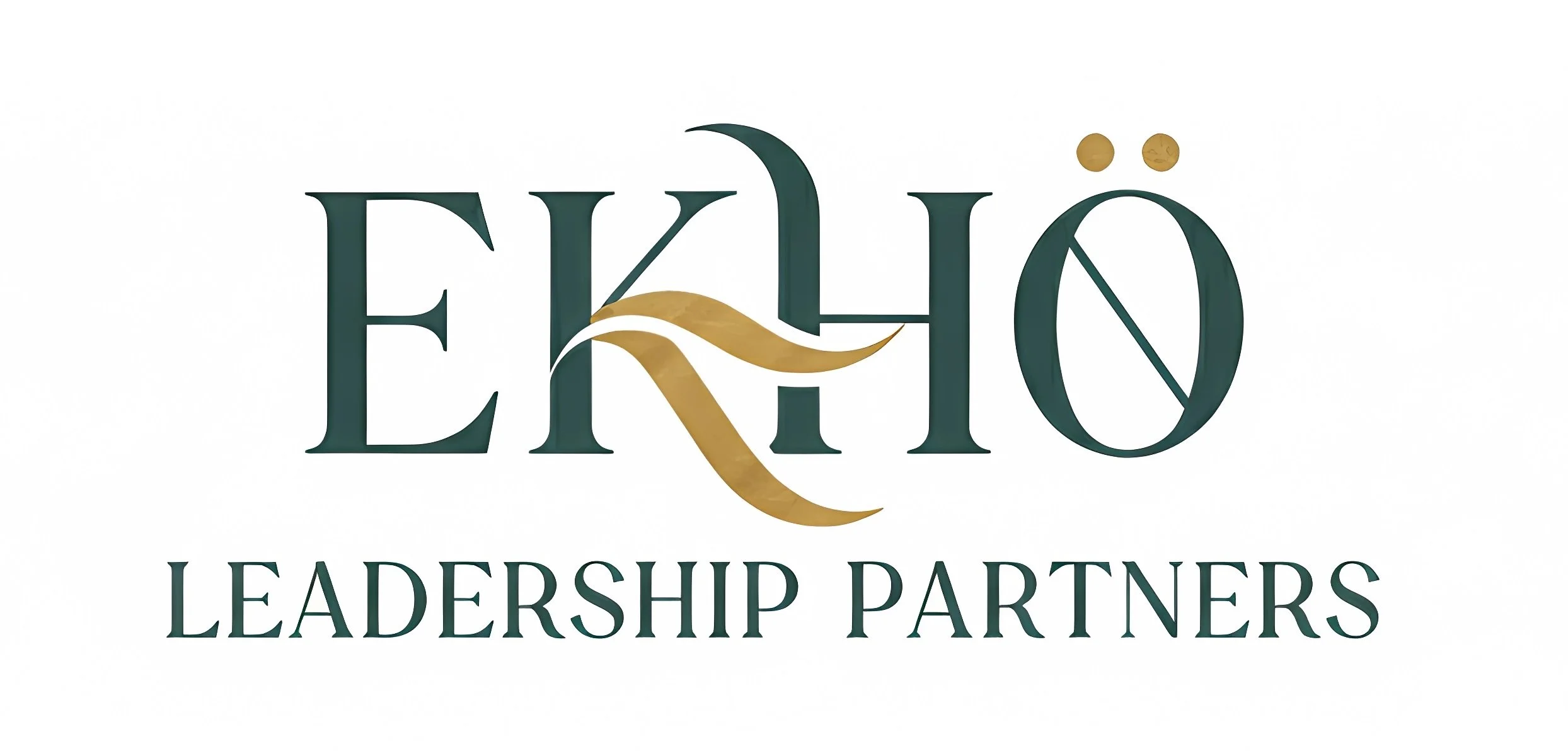 EKHÖ Leadership Partners logo in green and gold