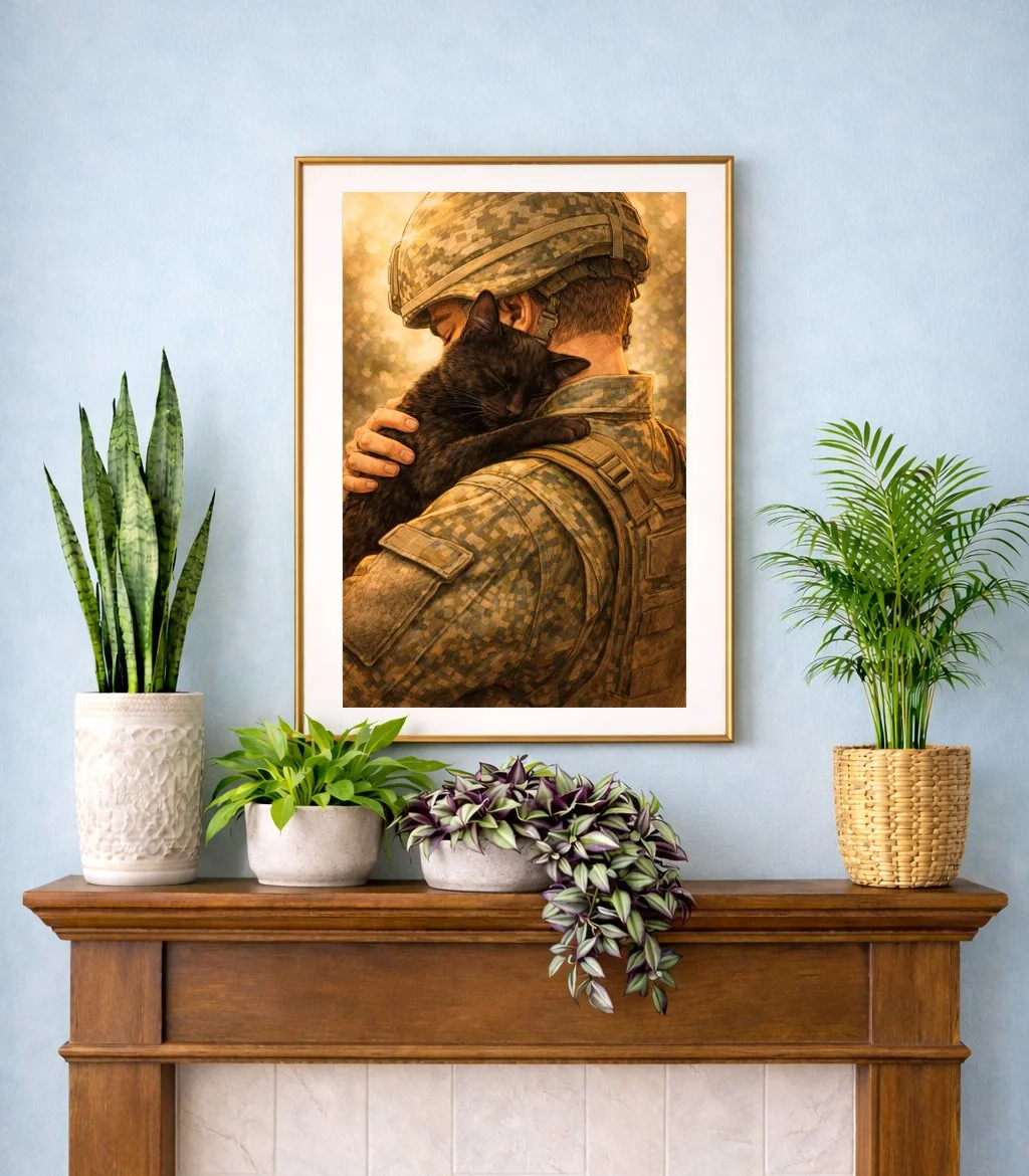 No more waiting, soldier is home