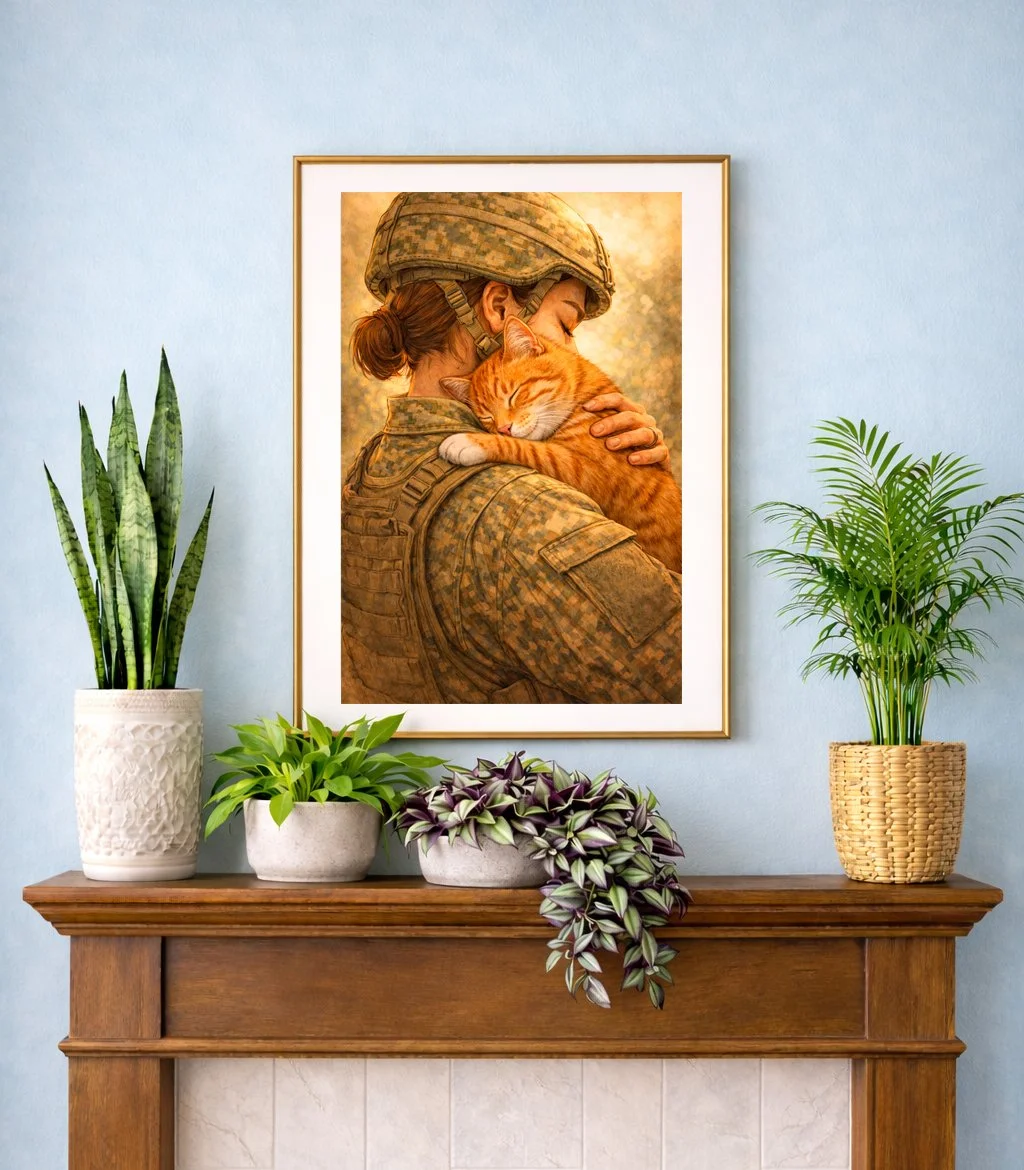 No more waiting, soldier is home