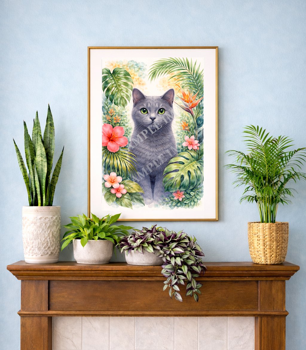 adventure cat artwork printable illustration for cat lovers, gift ideas for cat mom and cat dad