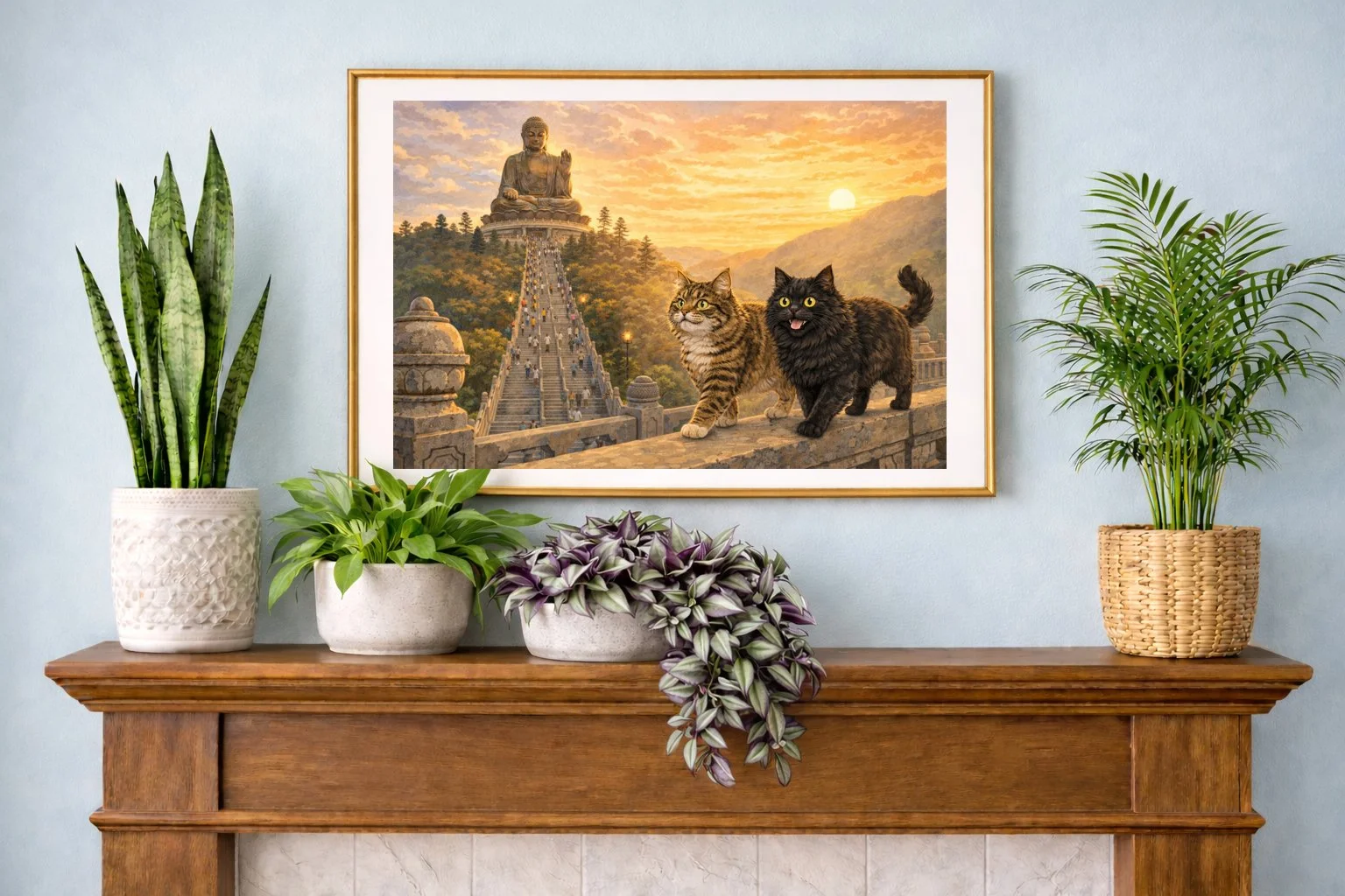 Big Buddha at sunset