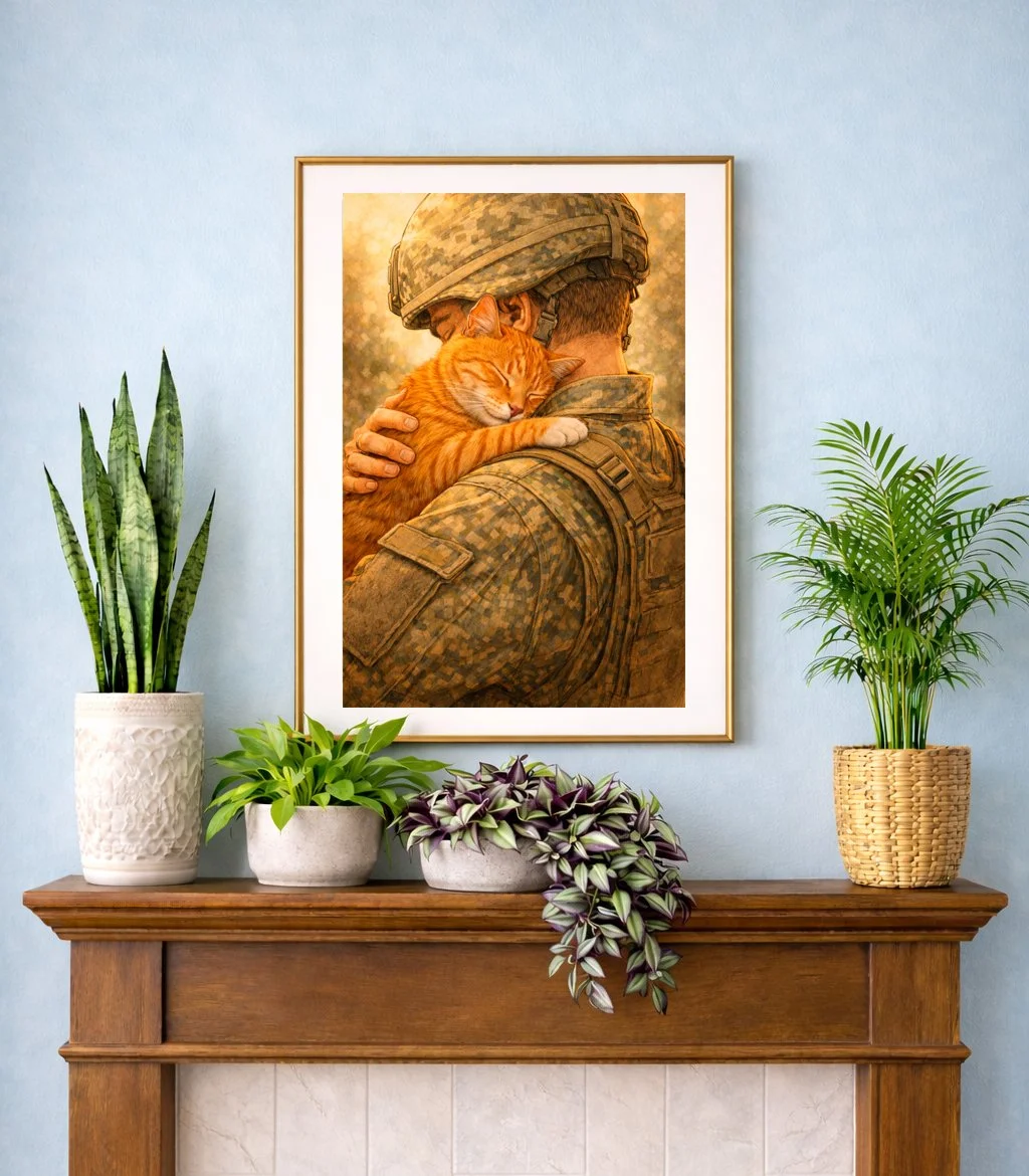 No more waiting, soldier is home