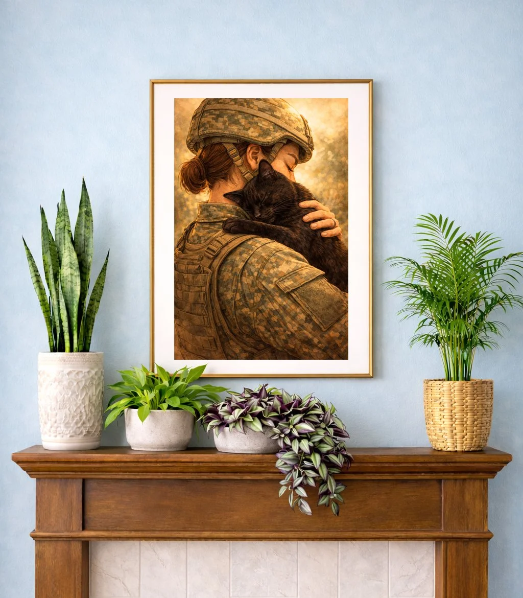 No more waiting, soldier is home