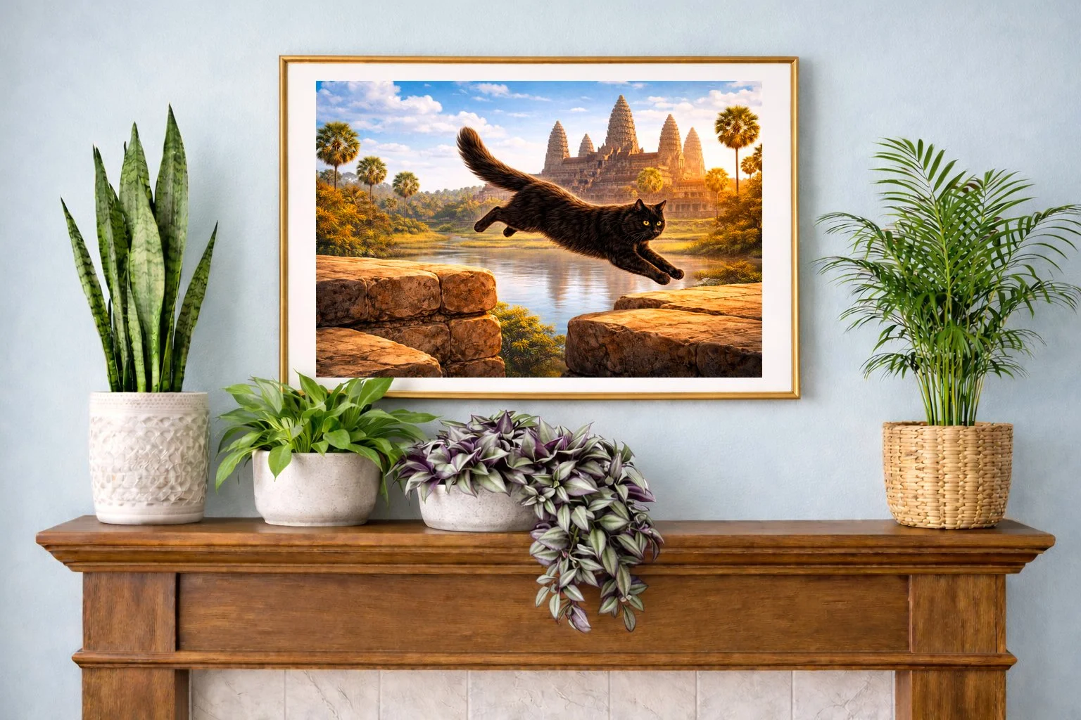 Golden hour at Angkor Wat