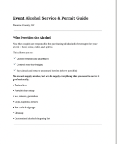 Event Alcohol Service and Permit Guide