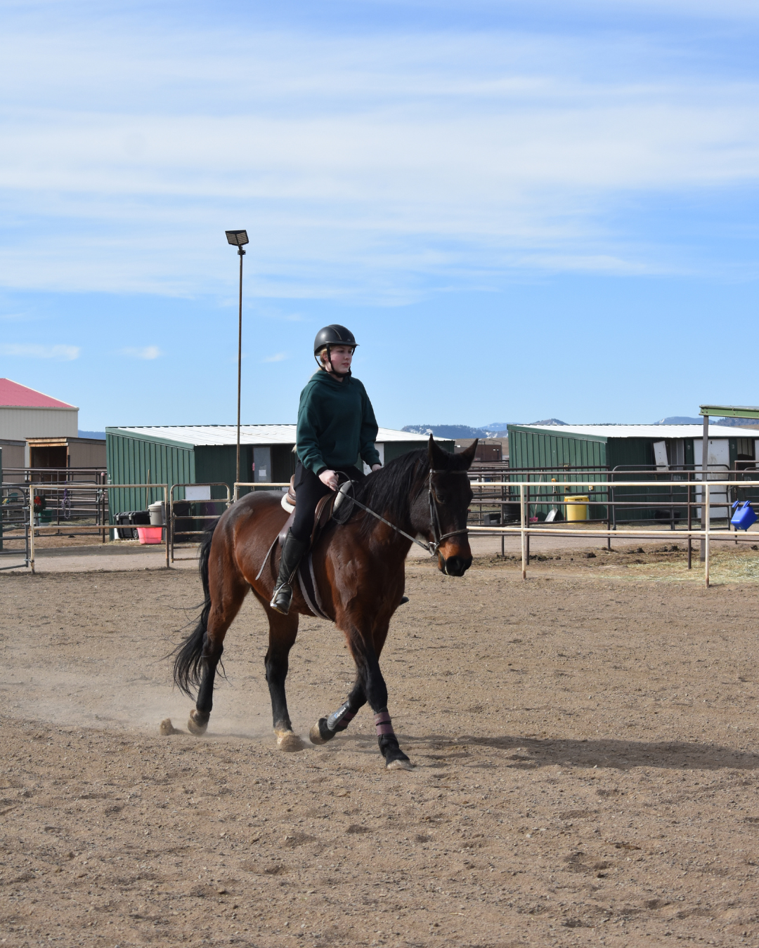 Lesson at A Rising Star in Arvada, Colorado. 