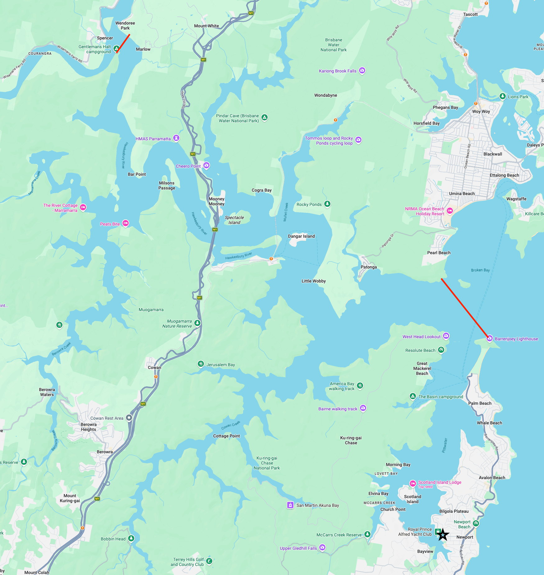 Charter area explained: Exploring Pittwater &amp; the Hawkesbury by boat