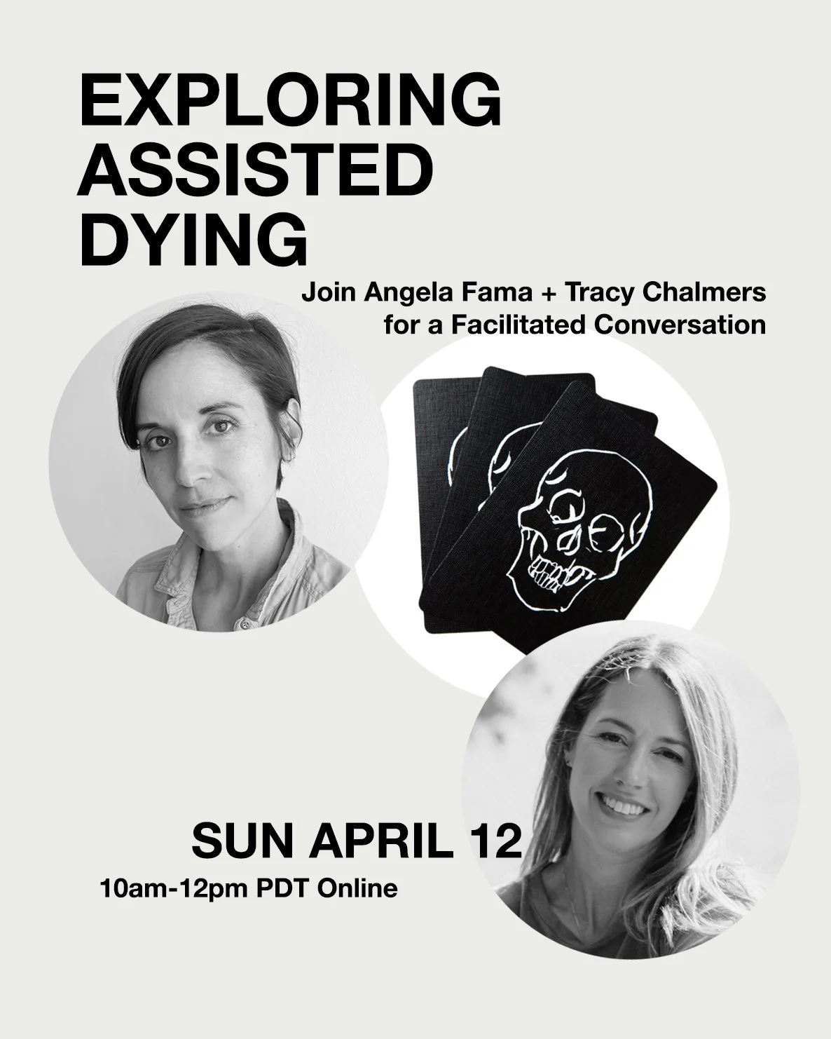 Exploring Assisted Dying: Join Tracy Chalmers + Angela Fama for a Facilitated Conversation