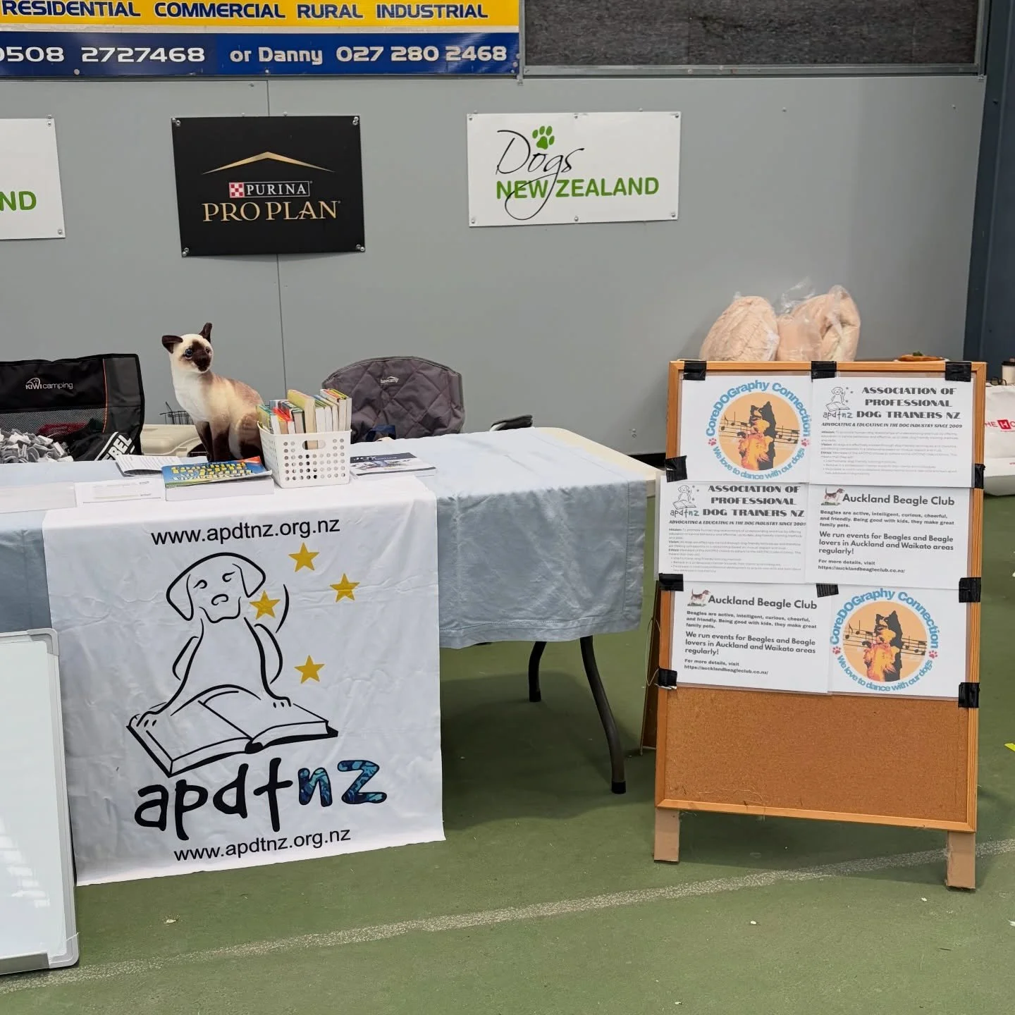 We were at the Barking Mad Dog Market today for promoting the Association of Professional Dog Trainers NZ, Auckland Beagle Club, and East Auckland Dog Walk &amp; Connect as well as demonstrating dog dancing. Thank you everyone who dropped by our stan