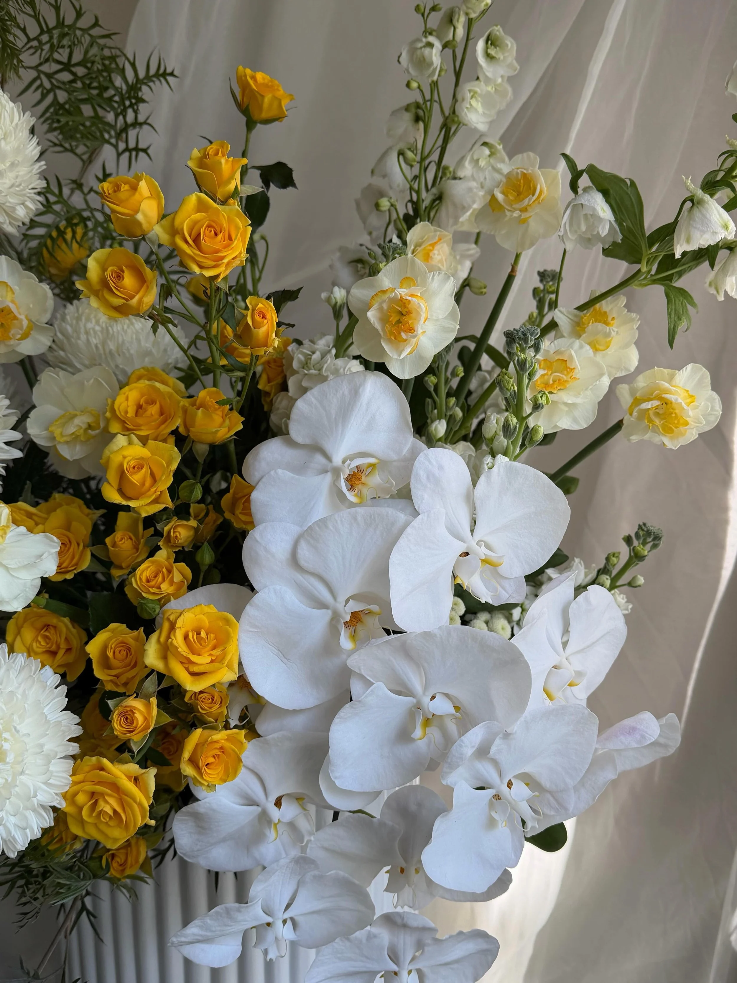 Whites and sunshine yellows for the beautiful Stockland Halcyon Coves Clubhouse opening 💛@stocklandsunshinecoast