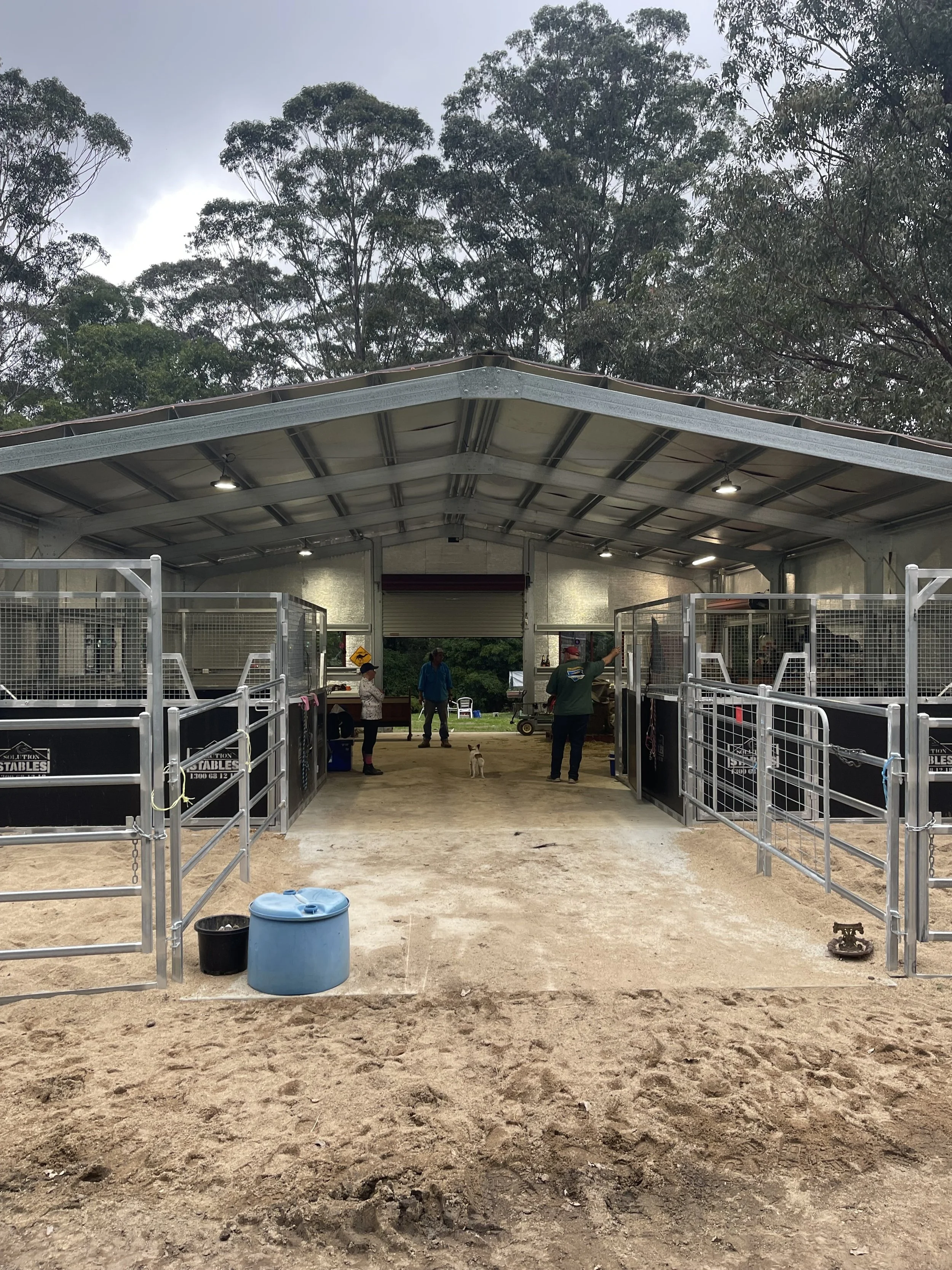 horse stud shed power and lighting