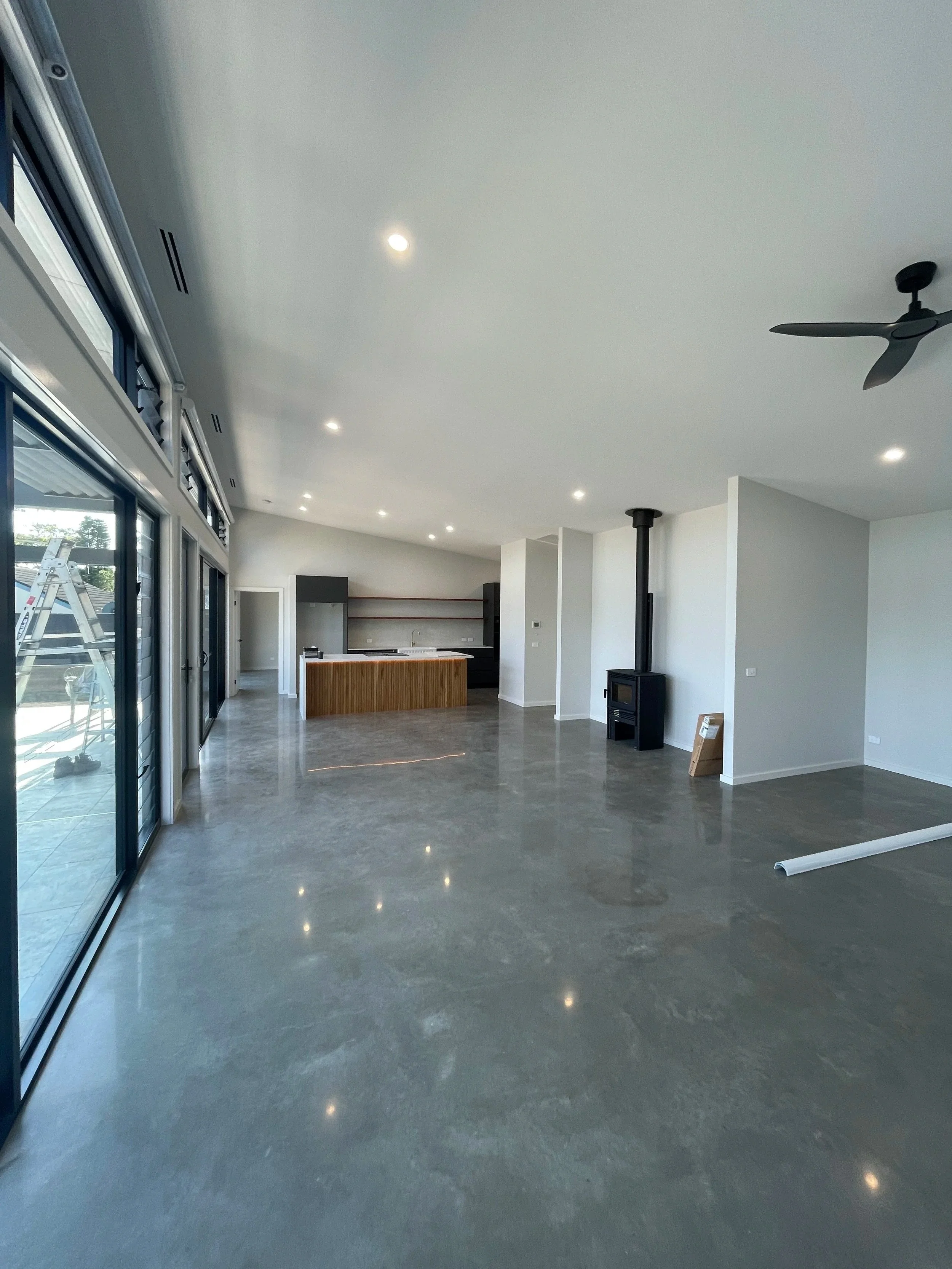 open plan kitchen lighting  - Cowley Electrical