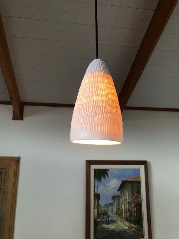 handmade ceremic pendant  - Cowley Electrical installation
