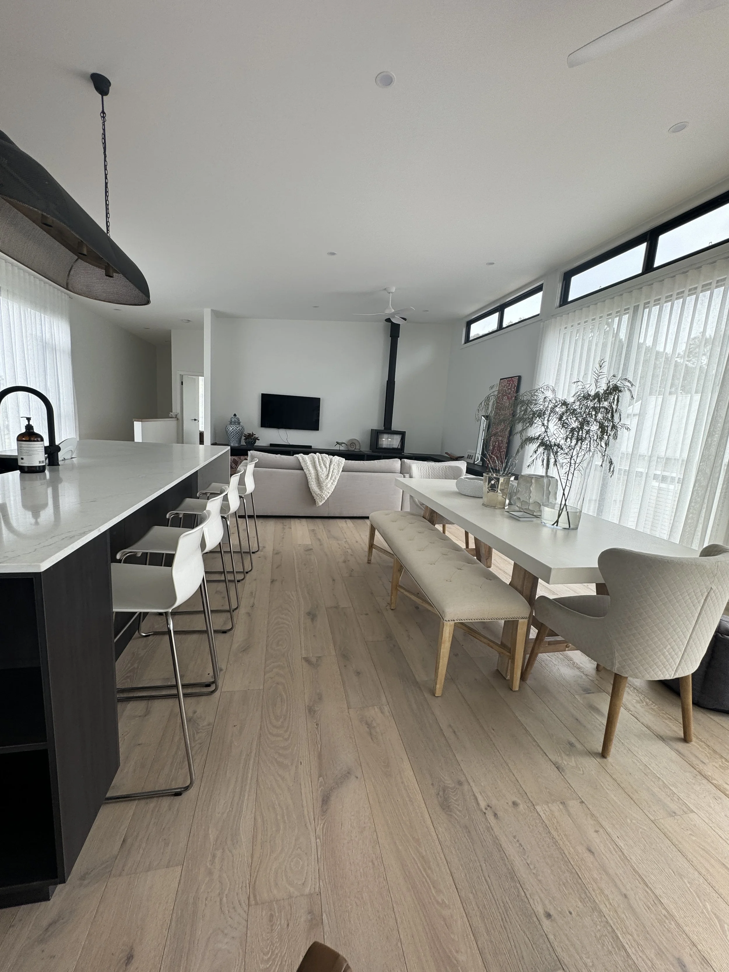 kitchen and dining space  - Cowley Electrical