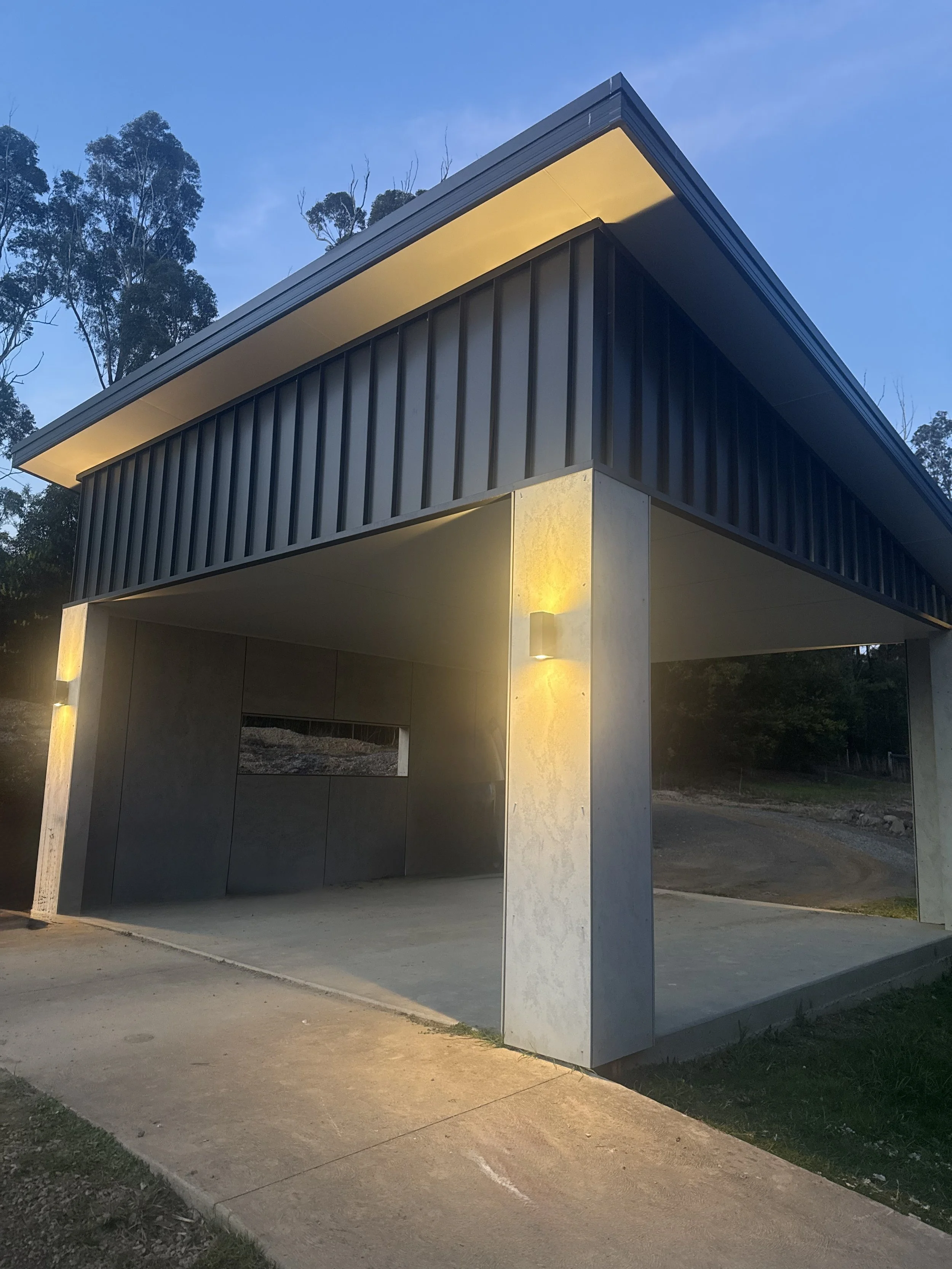 outdoor carport up down lights