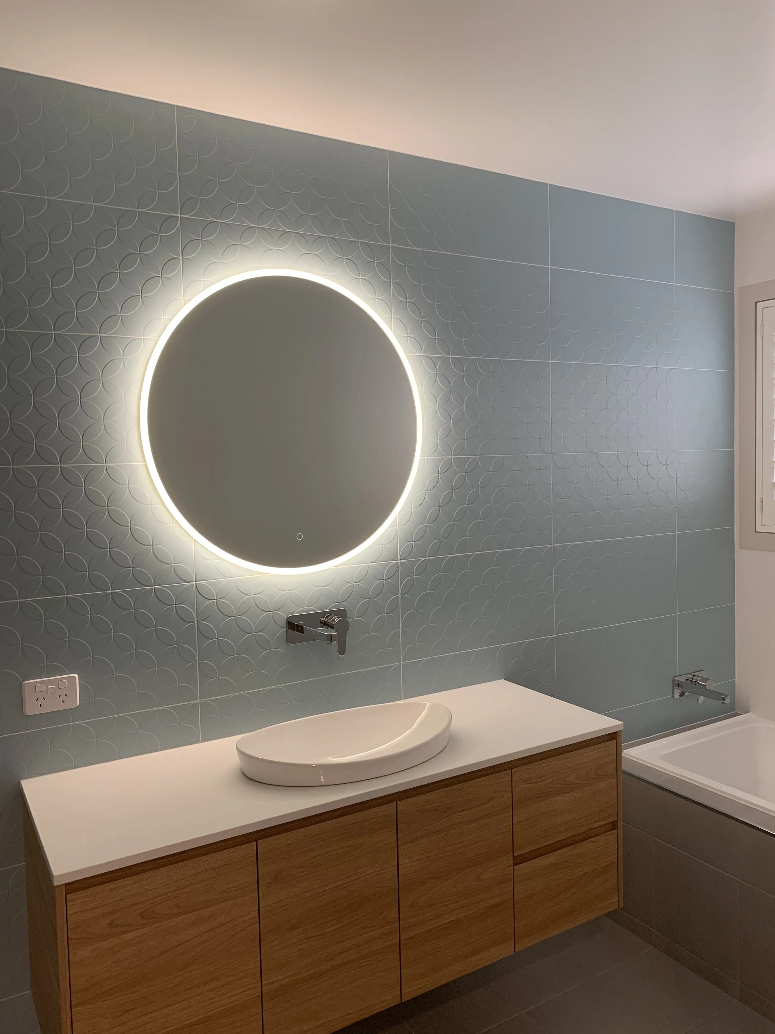 Bathroom led mirror  and electrical - Cowley Electrical