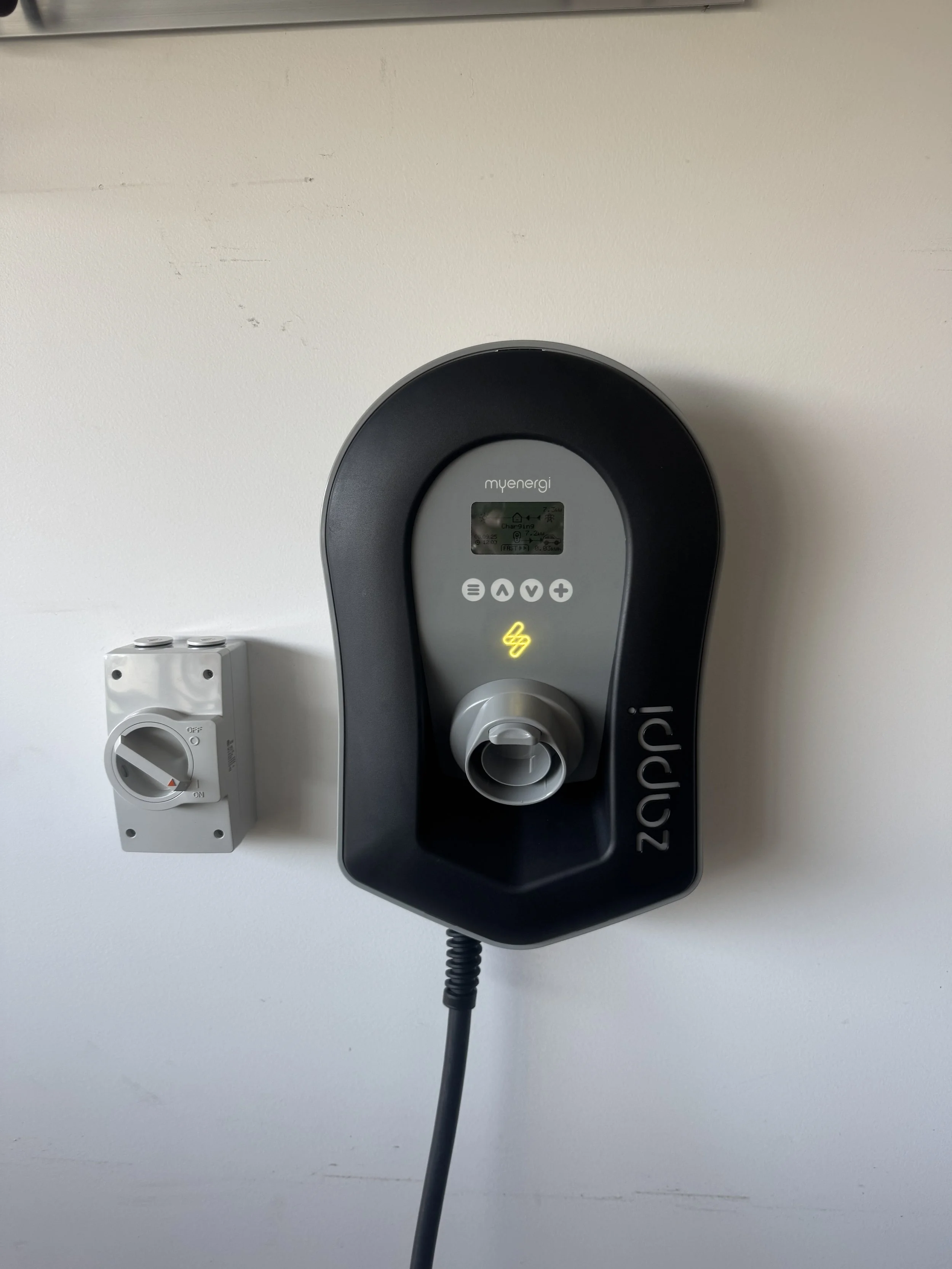 EV Charger installation in garage