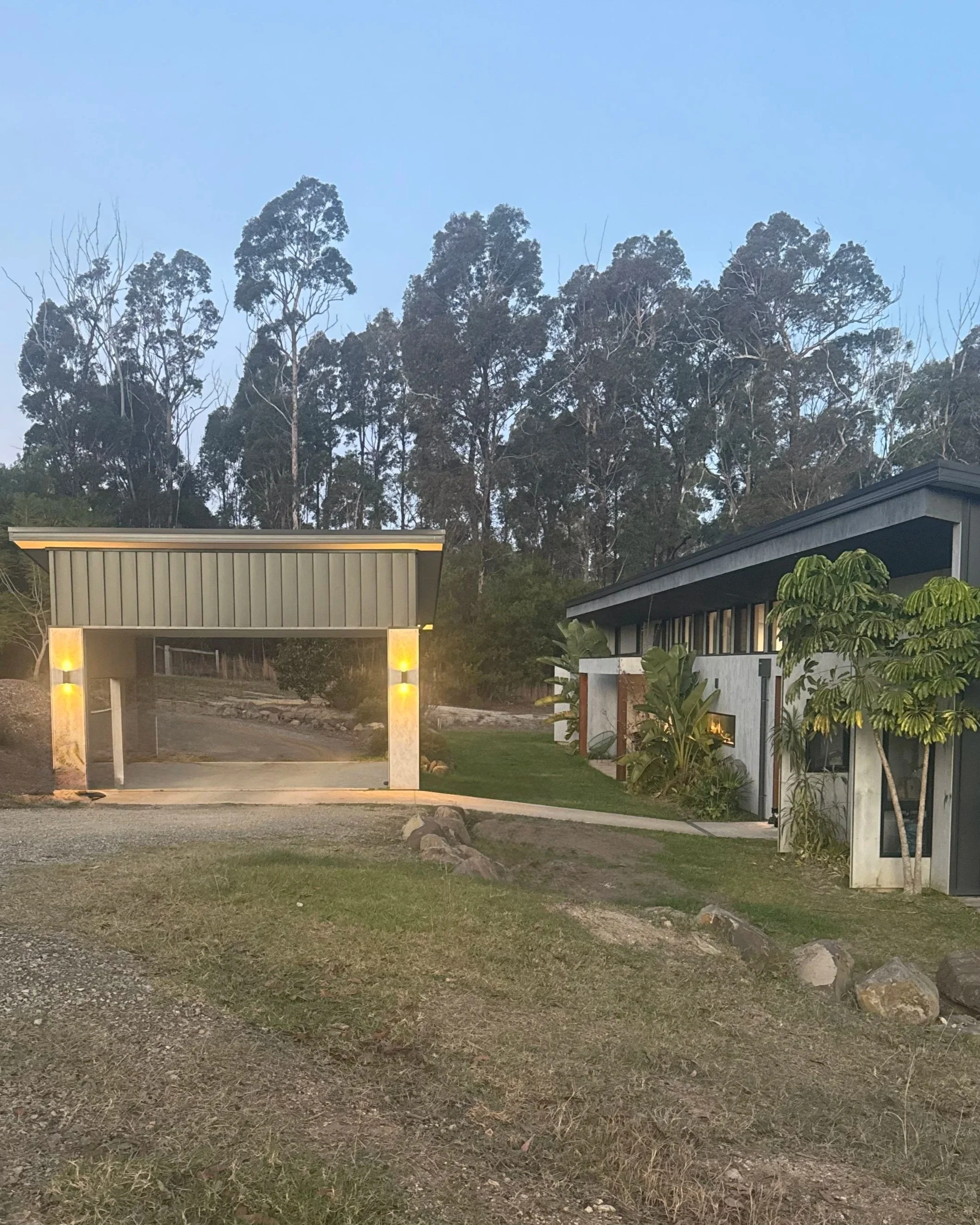 external up down lights for carport