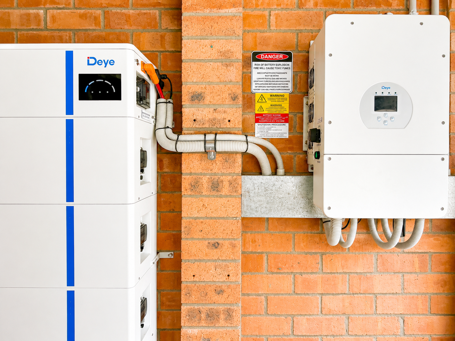 Deye battery installation in Moruya Heads garage Cowley Electrical