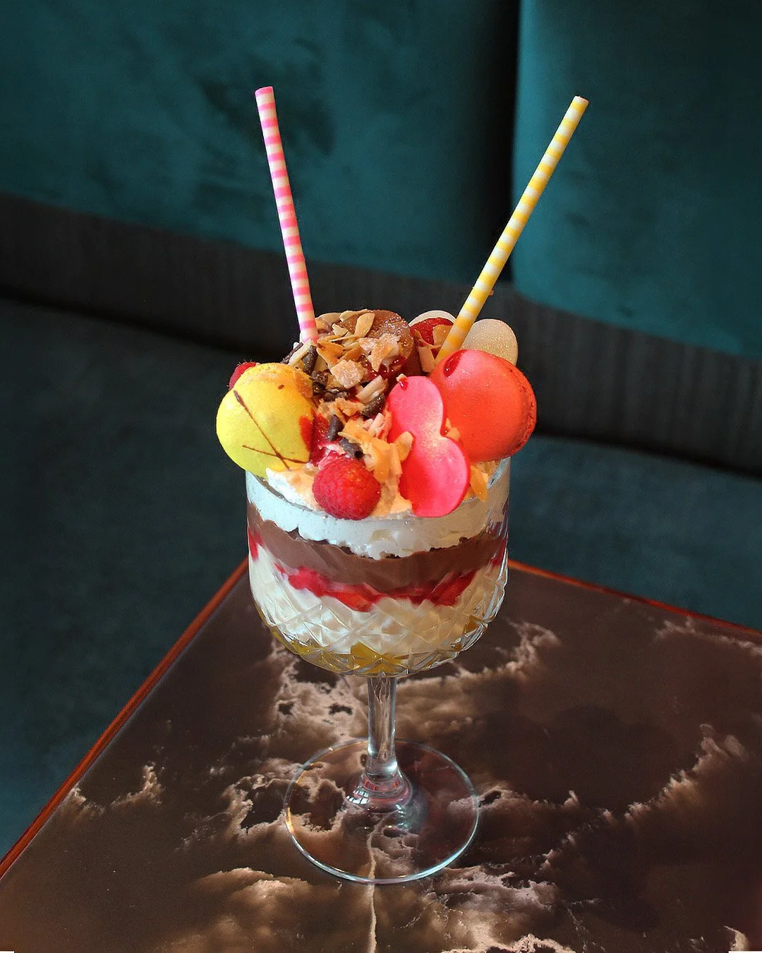 A dessert that's stood the test of time.

Layers of velvety ice cream, fresh fruit, whipped cream and sweet indulgences come together in our Knickerbocker Glory. Share it, or have it all to yourself.

End your meal on a sweet note via the link in bio